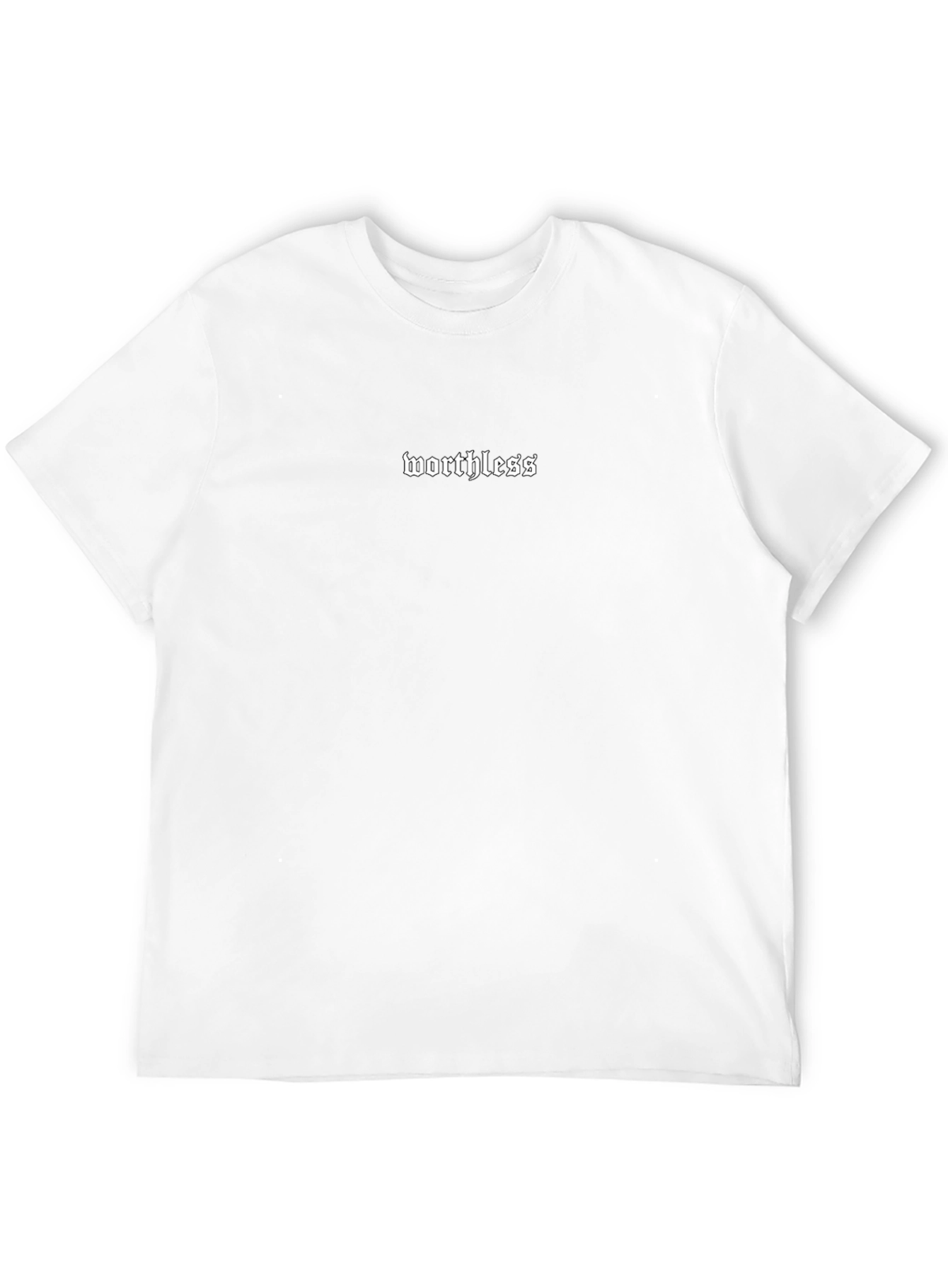 Worthless Graphic Print Black T-Shirt