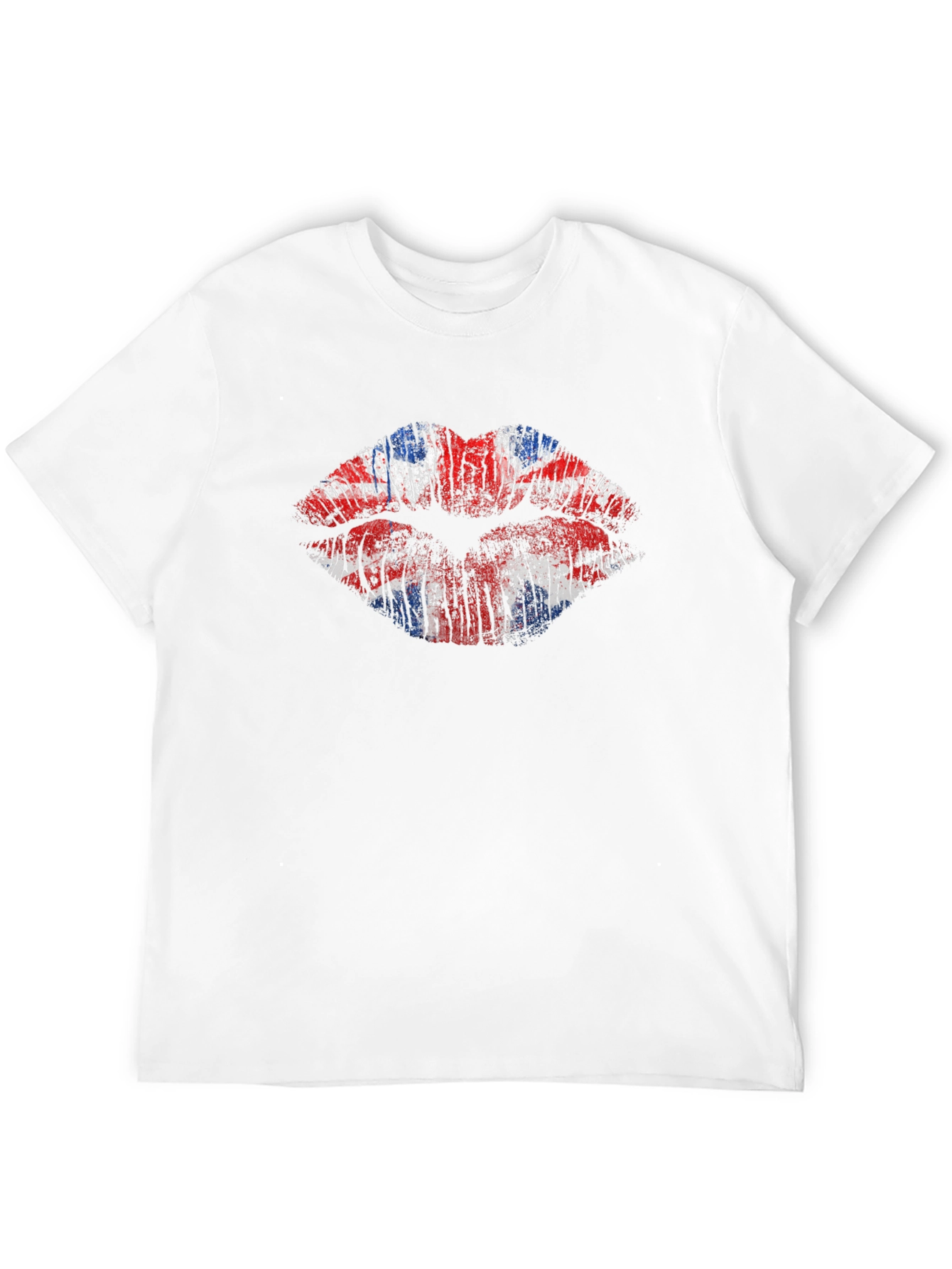Union Jack Lips Graphic Black Tee