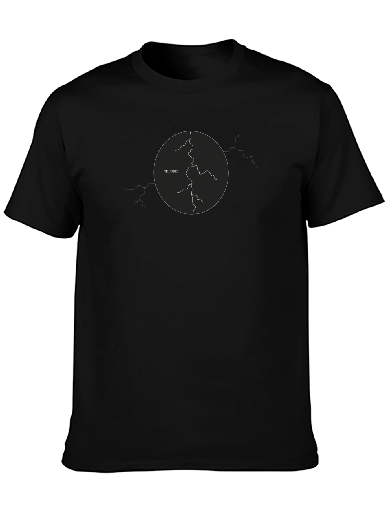 Thunder Graphic T-Shirt - Black