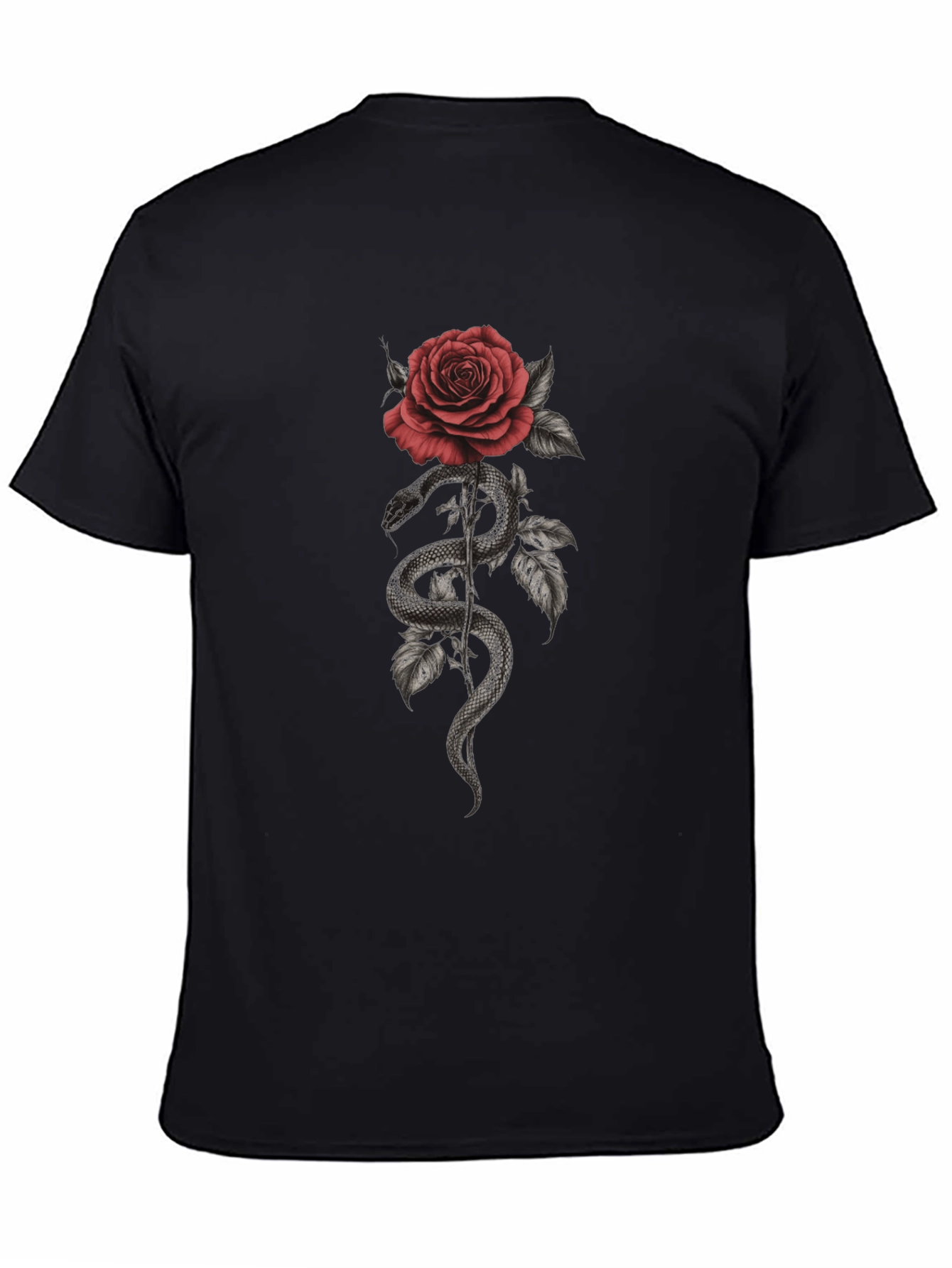 Snake and Rose Graphic Tee