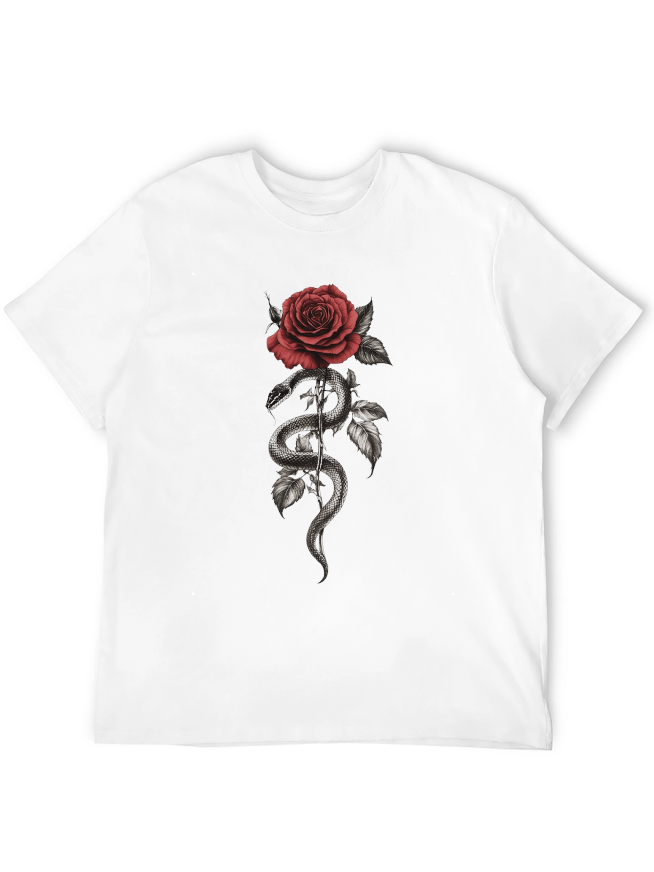 Snake and Rose Graphic Tee