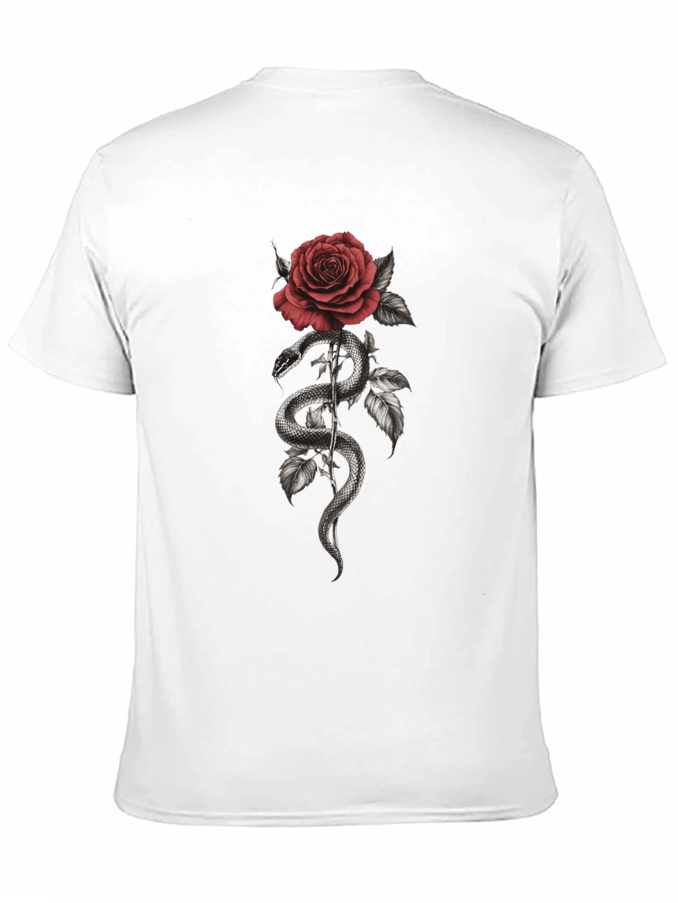 Snake and Rose Graphic Tee