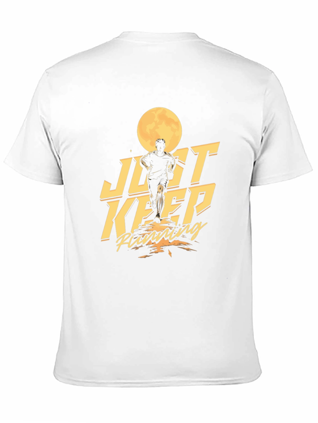 Just Keep Running Graphic Tee - Mens Black T-Shirt