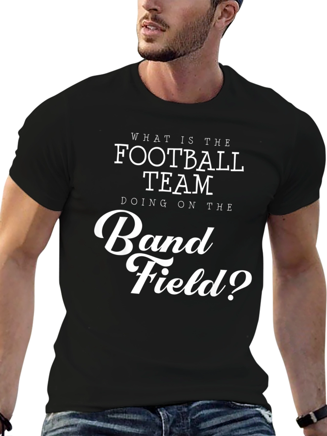 Funny Band & Football Team T-Shirt