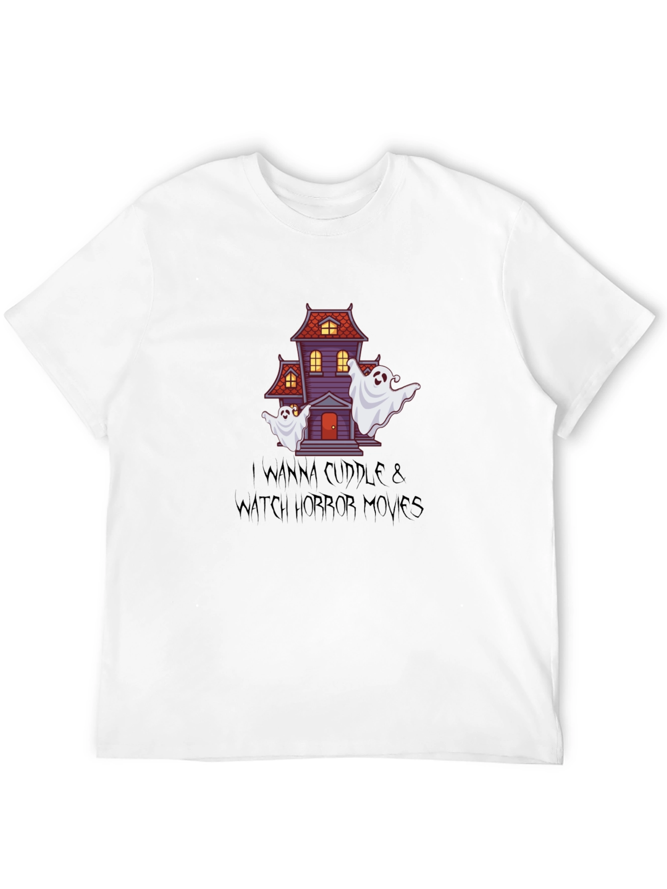 Horror Movie Night T-Shirt: Cuddle & Watch!