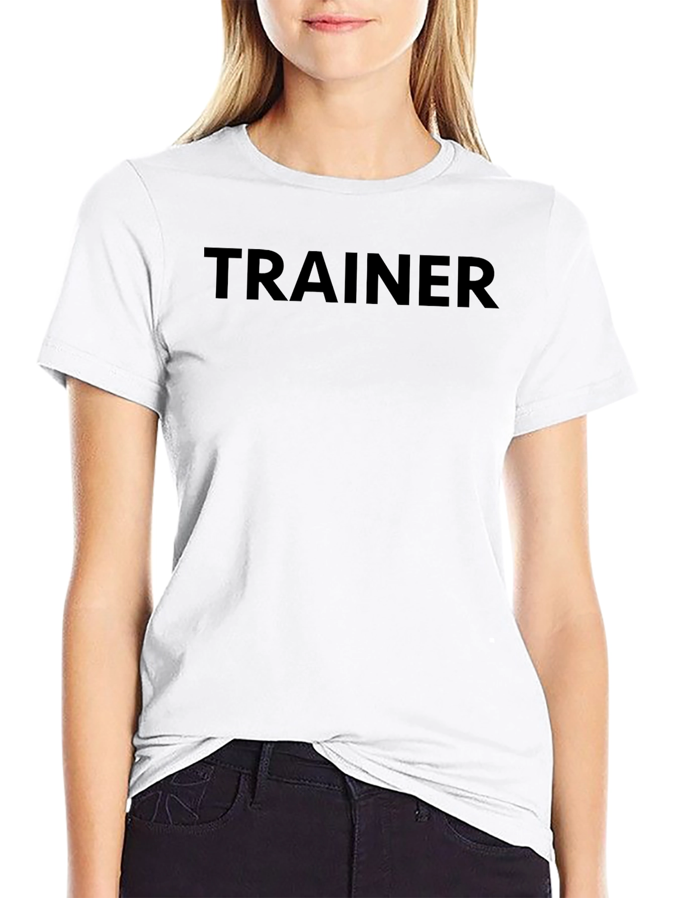Trainer Black Crew Neck T-Shirt