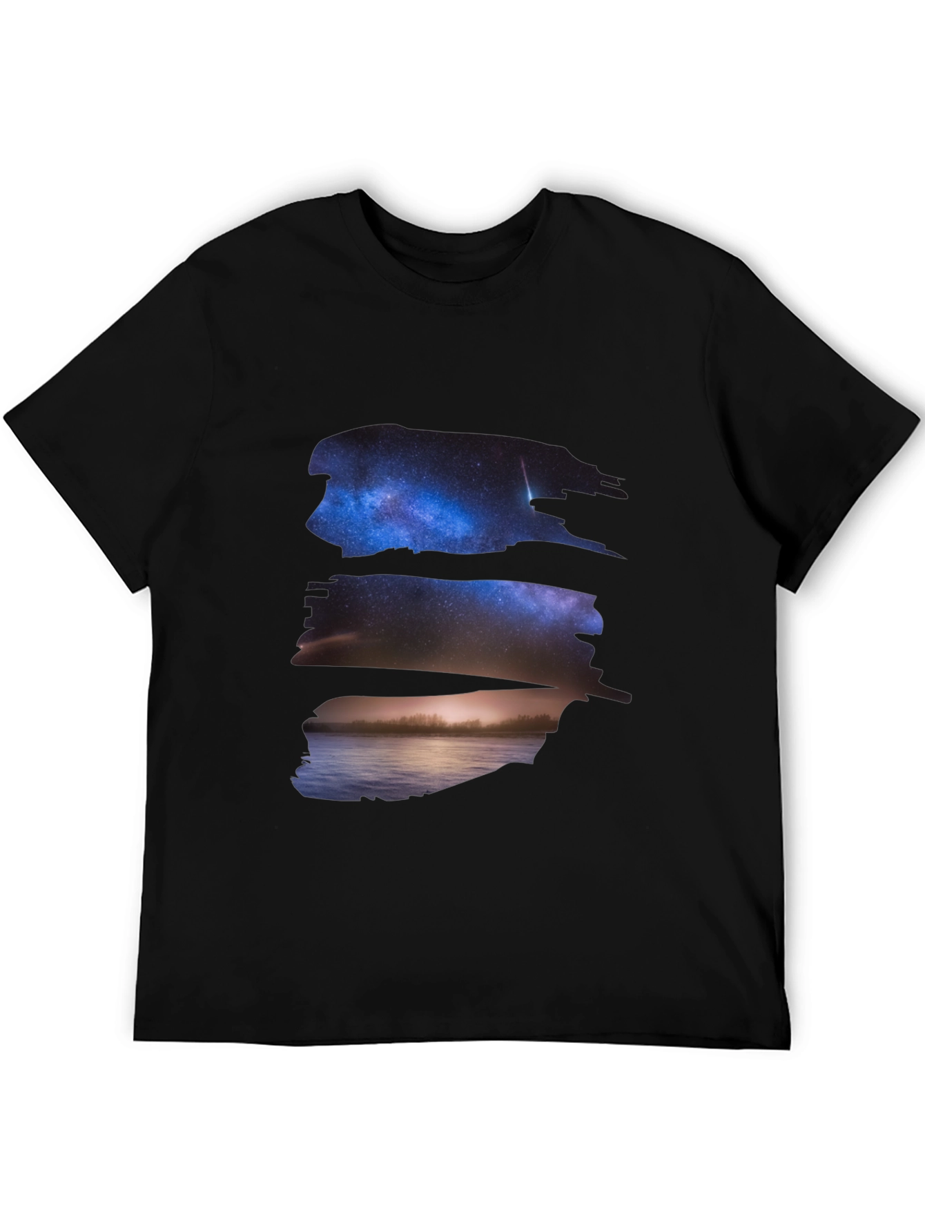 Galaxy View Black Graphic Tee