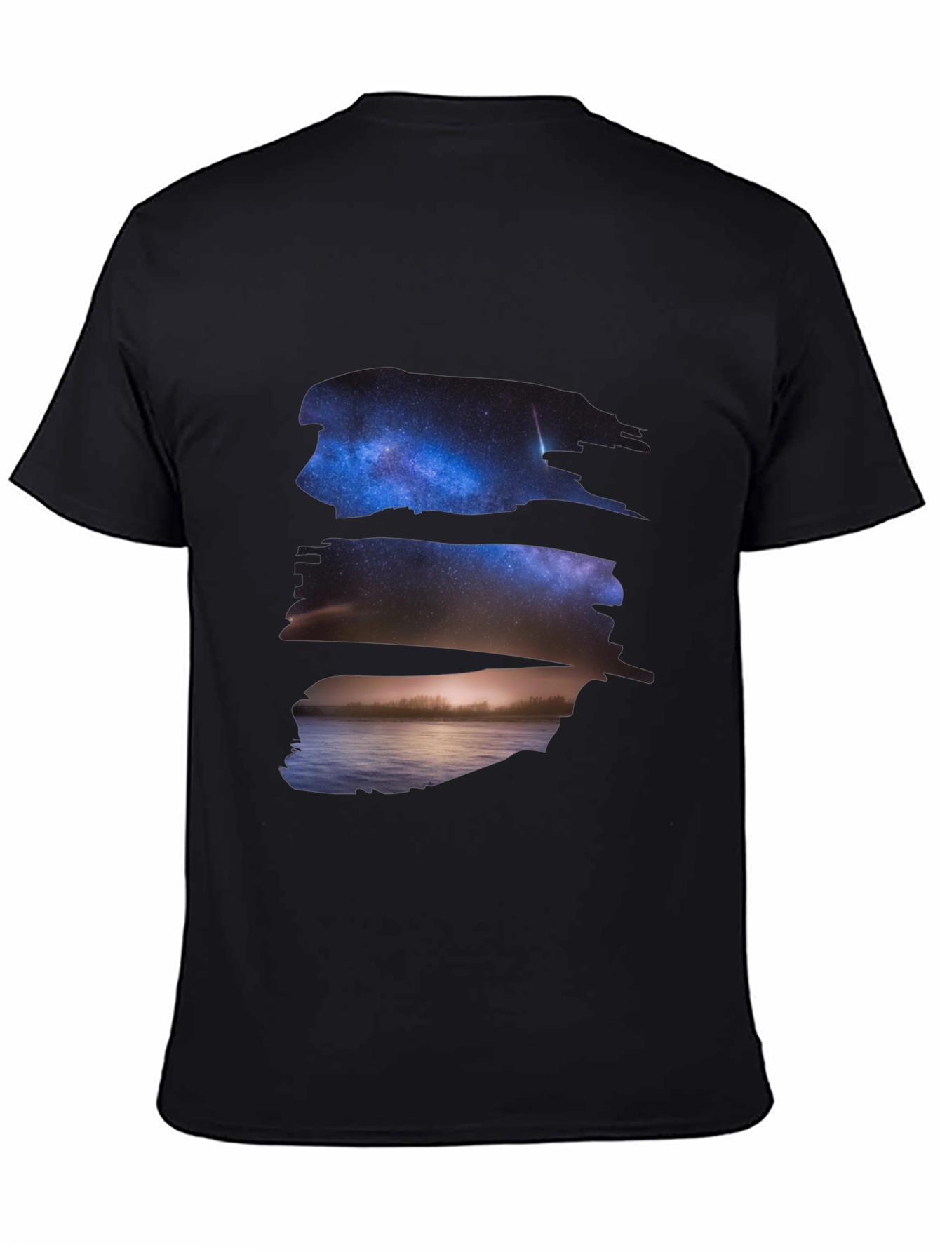 Galaxy View Black Graphic Tee