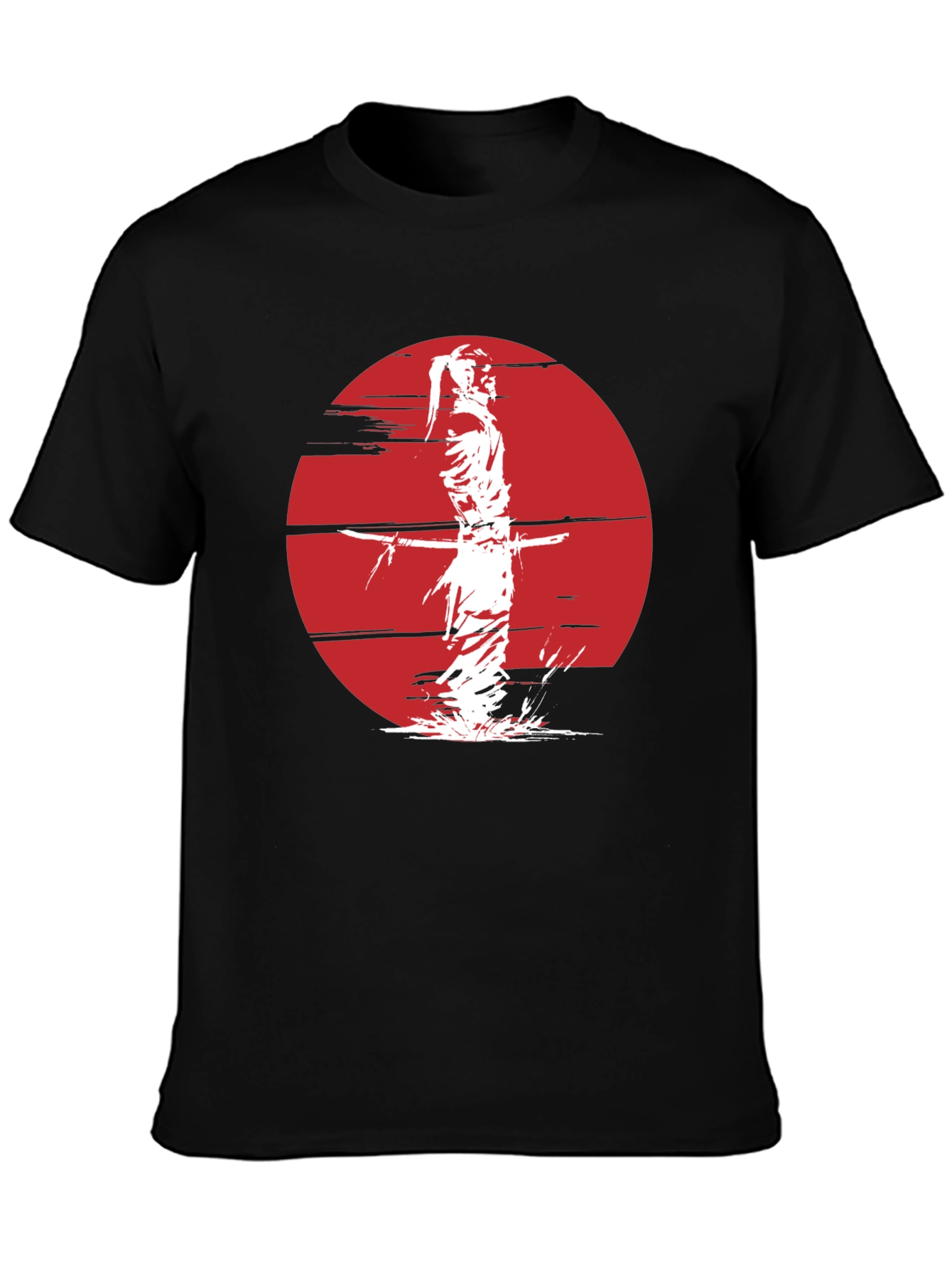 Samurai Warrior T-Shirt - Rising Sun Design