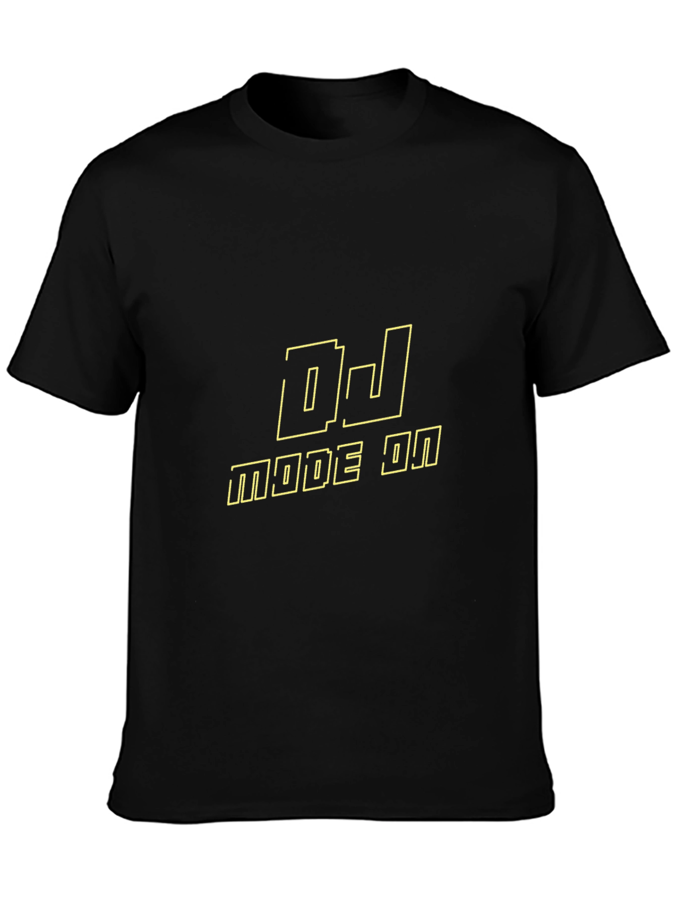 DJ Mode On Black Graphic T-Shirt