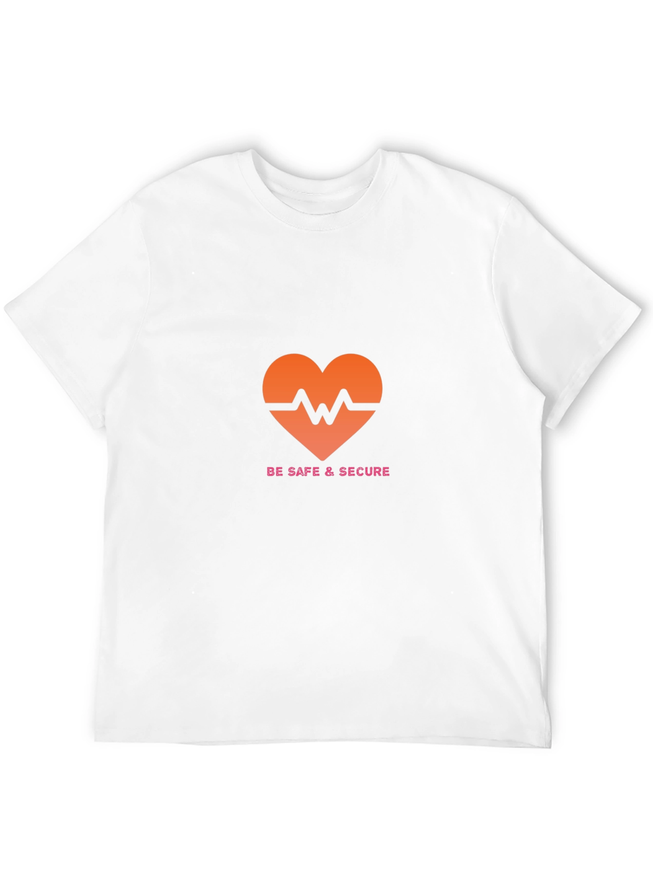 Be Safe & Secure Heartbeat Graphic Tee
