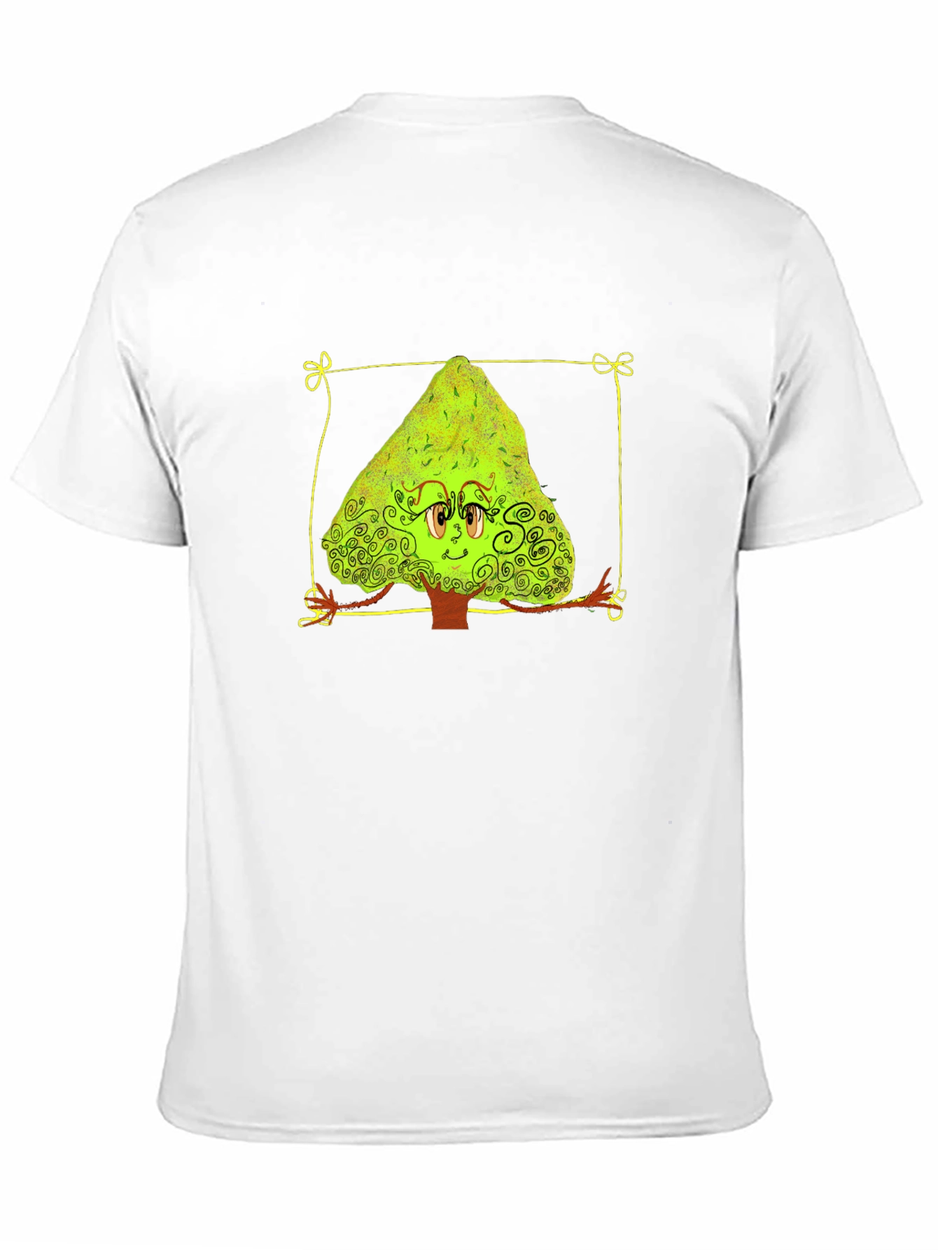 Cartoon Tree Graphic Tee - Unique Design