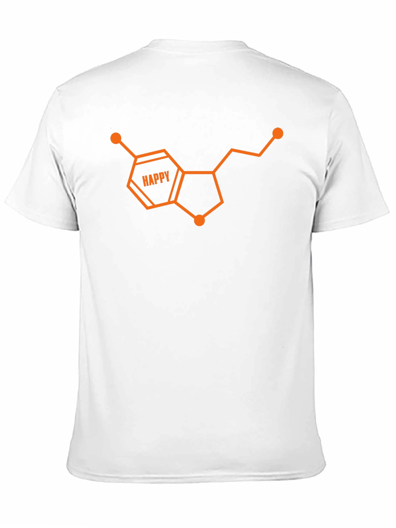 Happy Serotonin Molecule Graphic Tee - Black