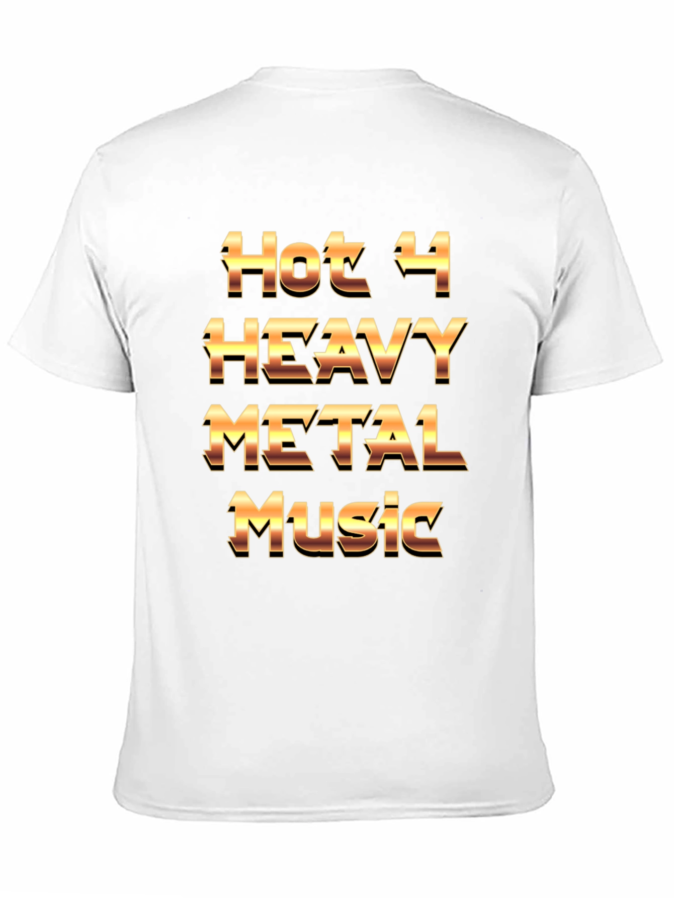 Hot 4 Heavy Metal Music Graphic Black T-Shirt