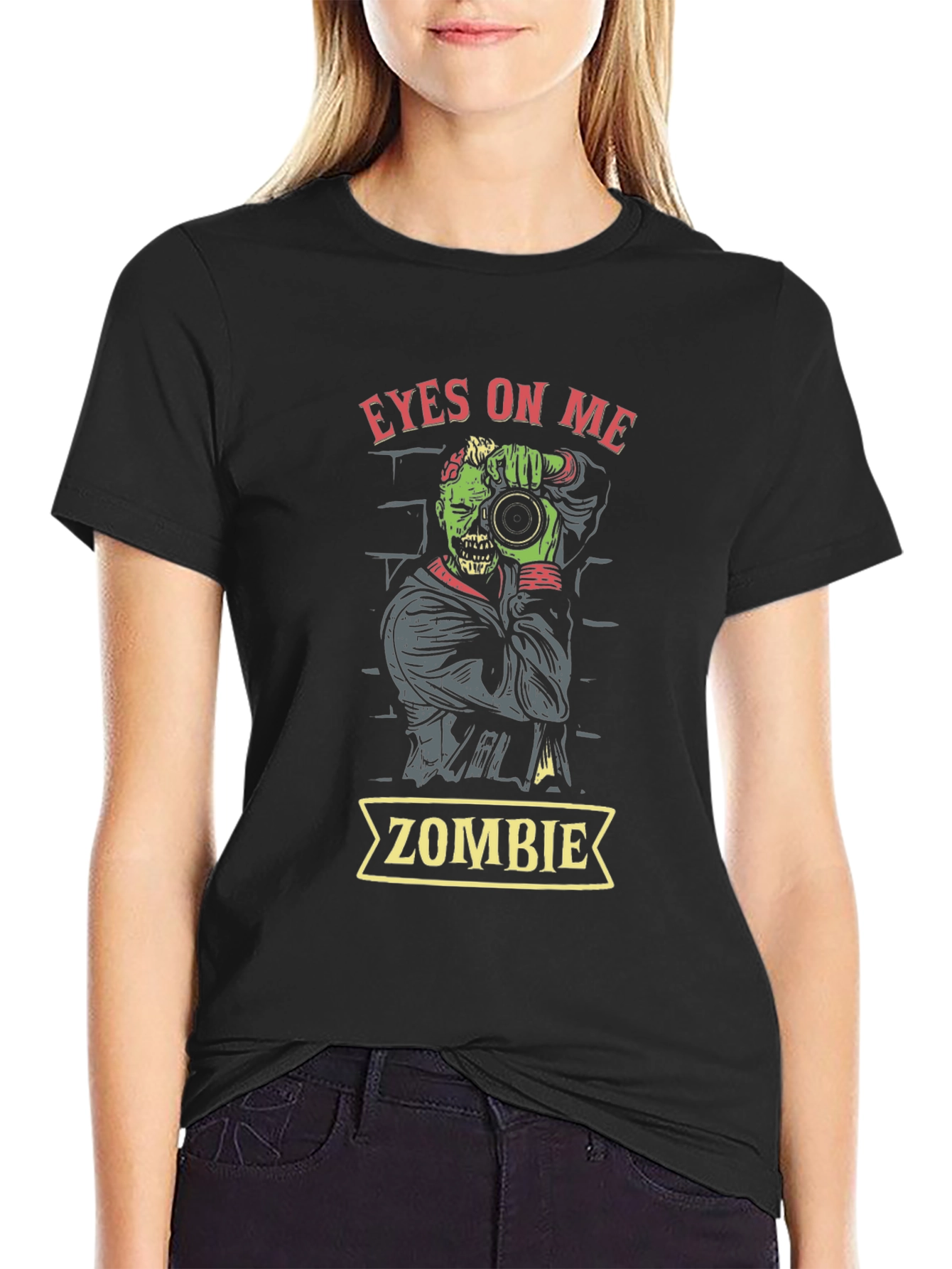 Zombie Photographer Graphic Tee - Eyes On Me