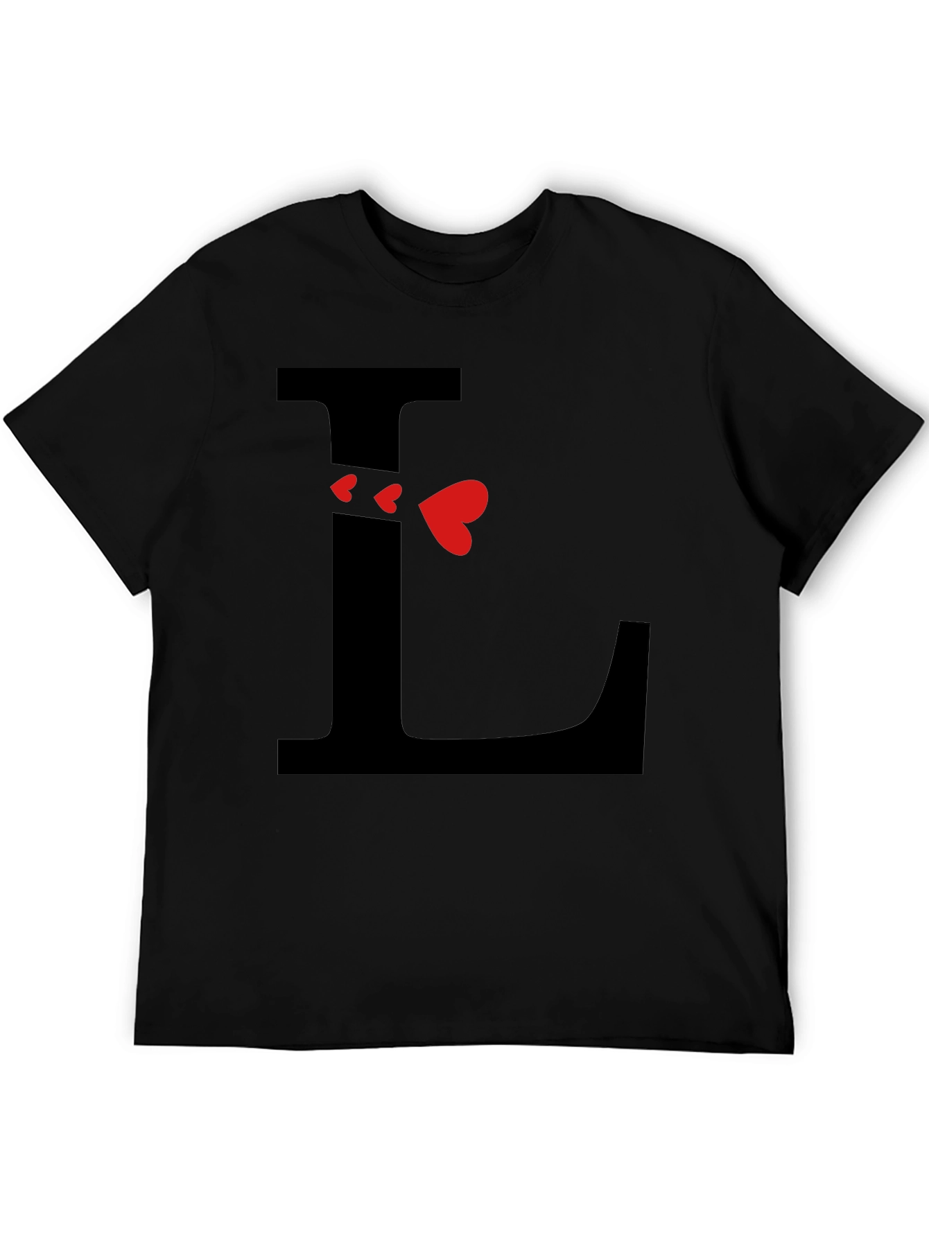 Initial L Love Heart T-Shirt