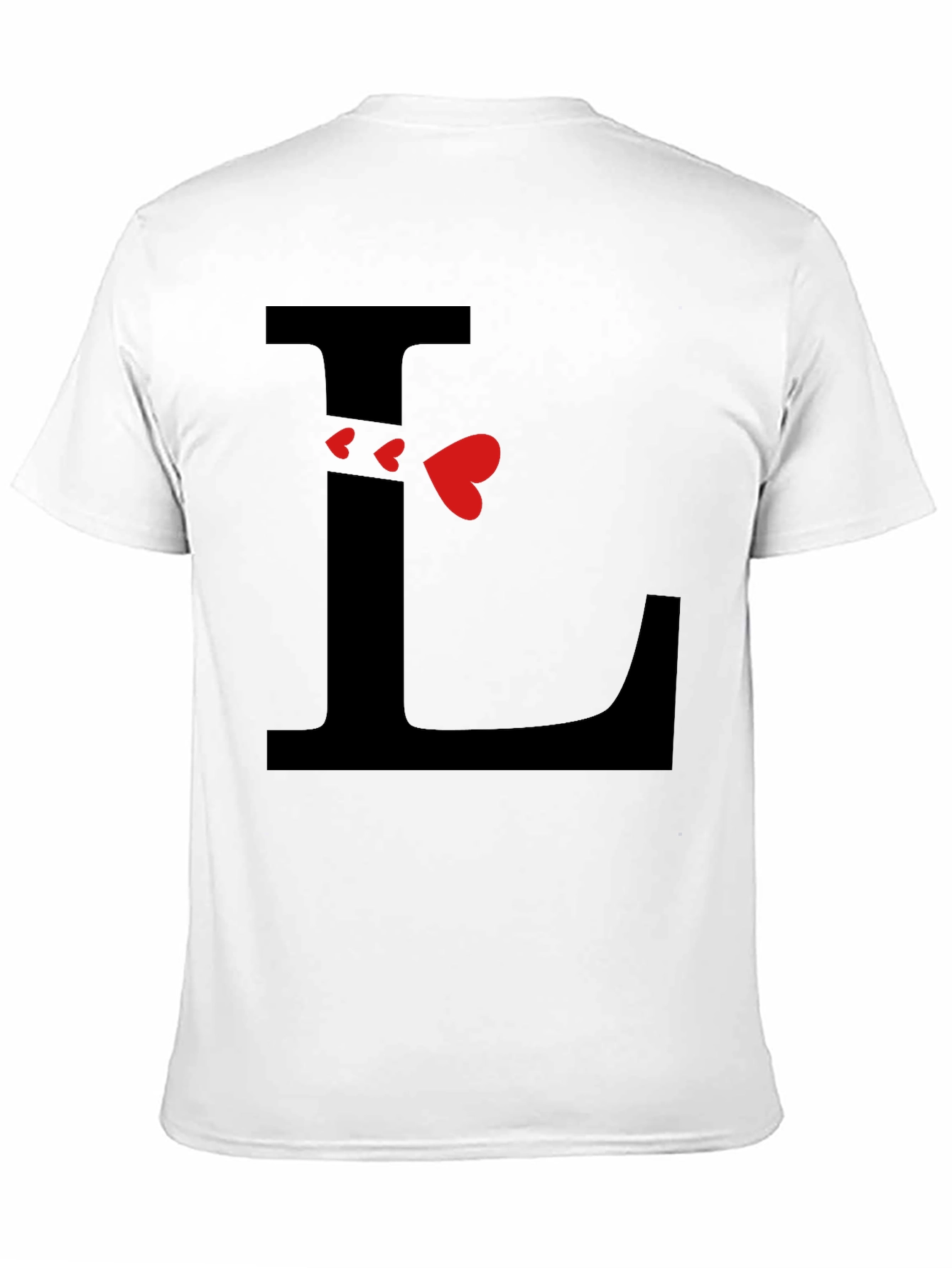 Initial L Love Heart T-Shirt