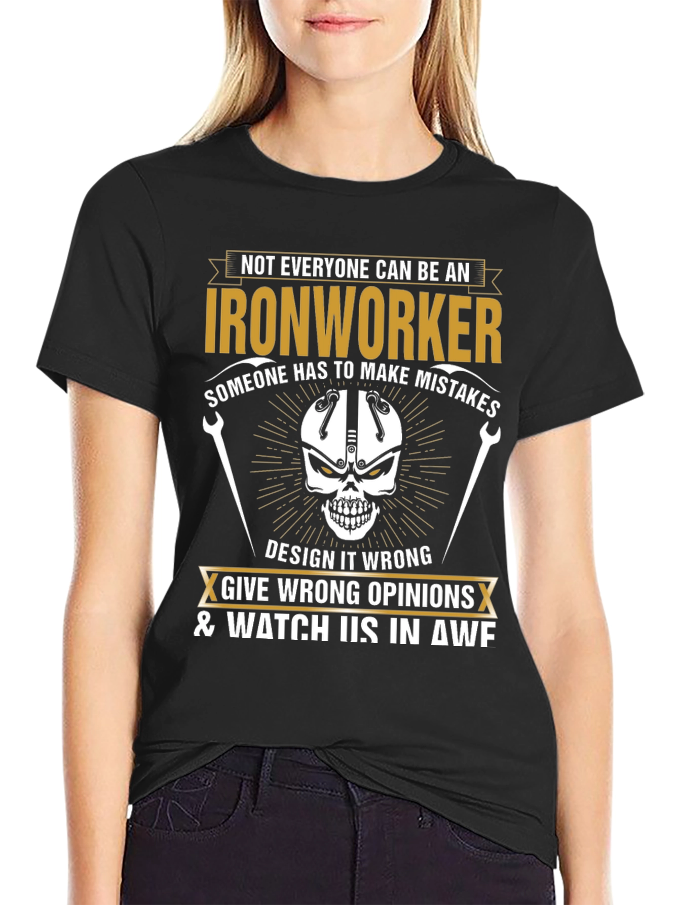 Ironworker T-Shirt - Skull Design