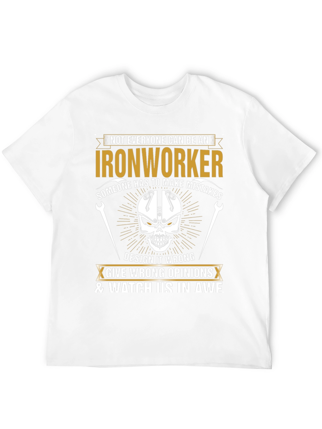 Ironworker T-Shirt - Skull Design