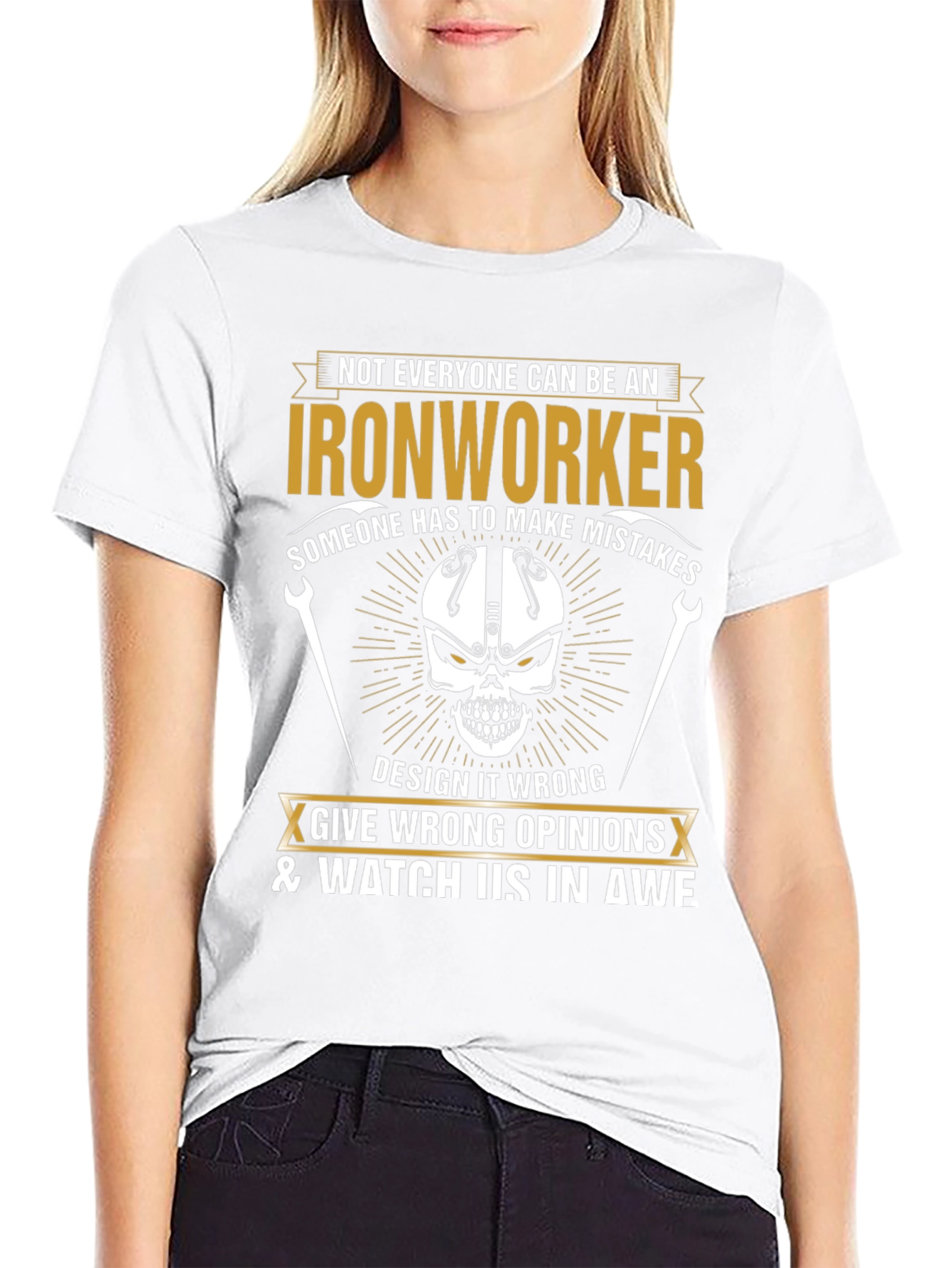 Ironworker T-Shirt - Skull Design