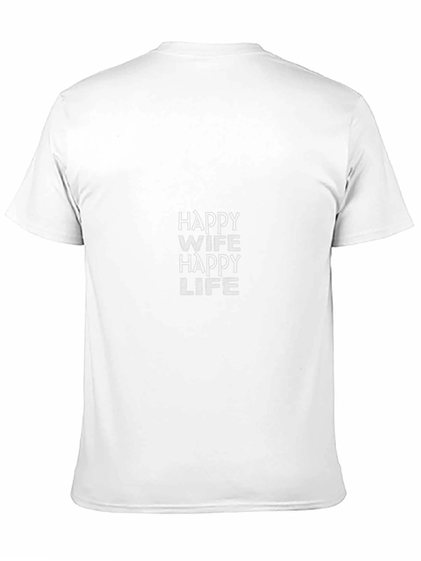 Happy Wife Happy Life Black Graphic Tee