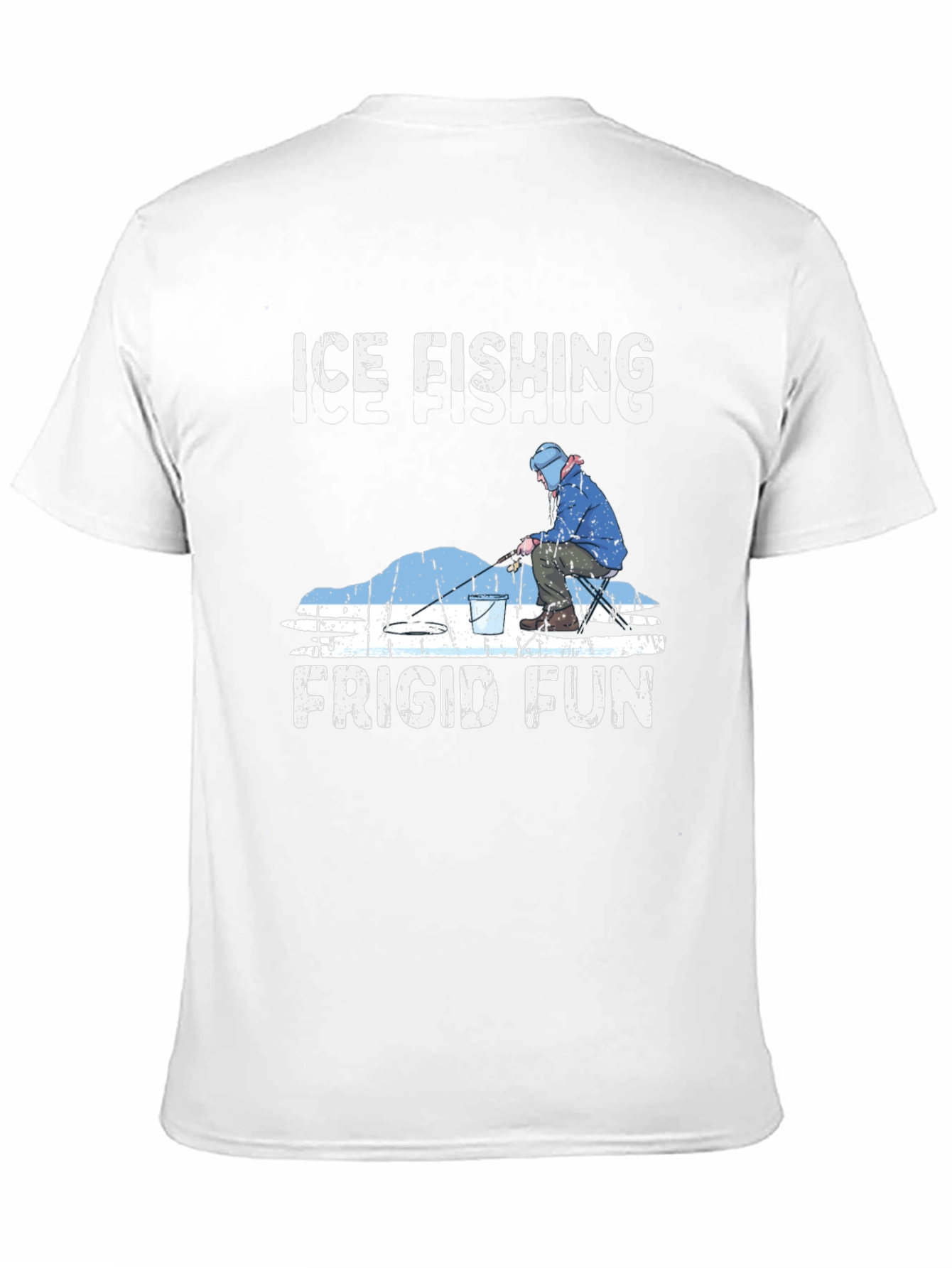 Ice Fishing Frigid Fun Graphic T-Shirt