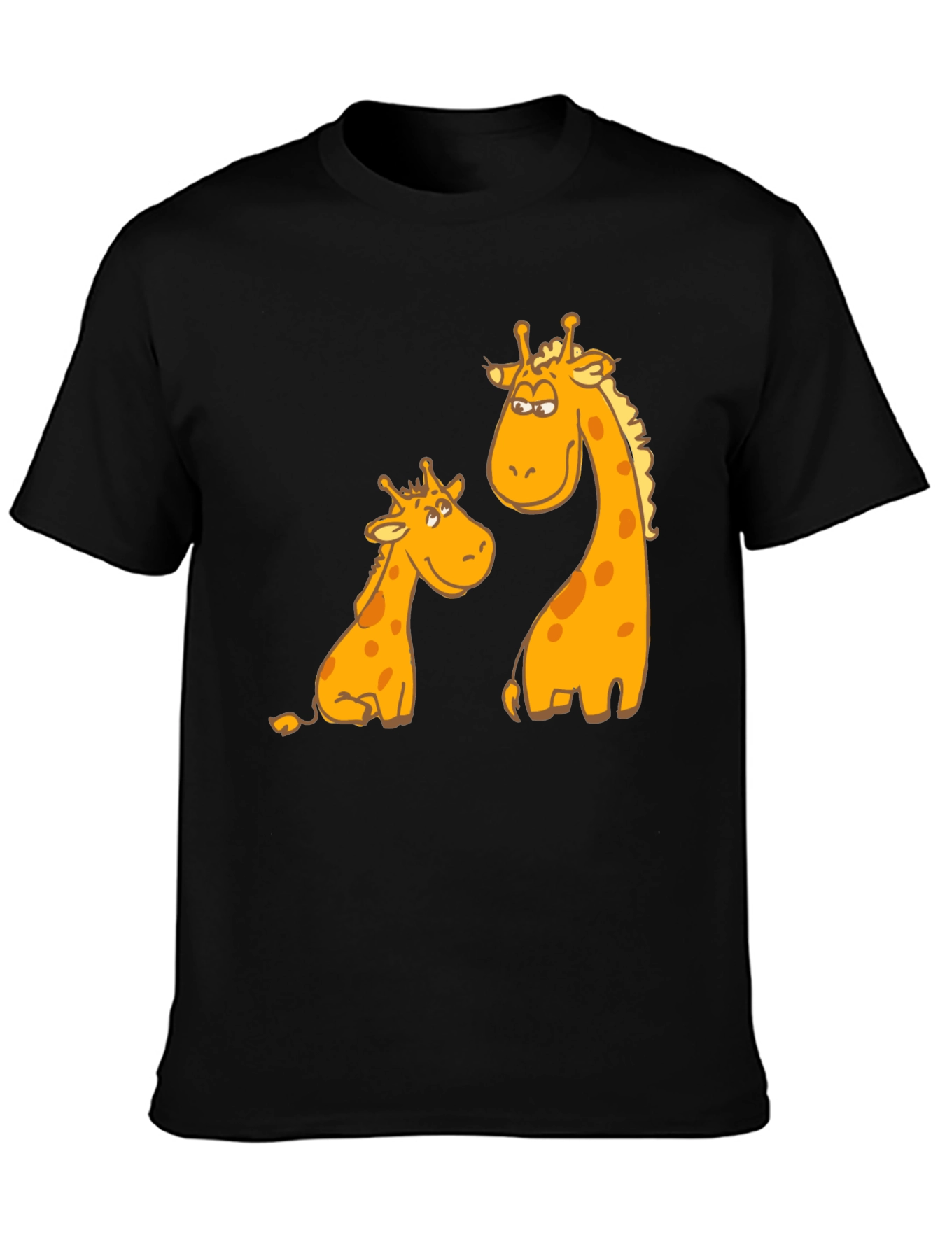 Giraffe Graphic Tee - Unique Animal Cartoon T-Shirt