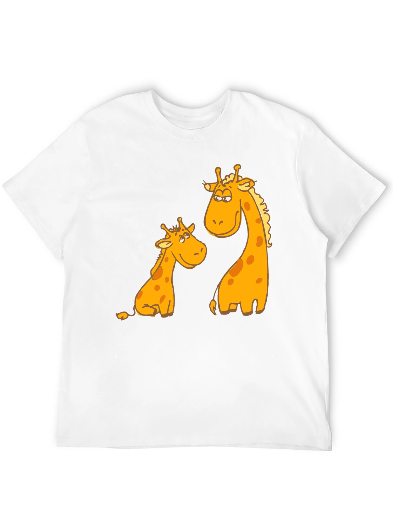 Giraffe Graphic Tee - Unique Animal Cartoon T-Shirt
