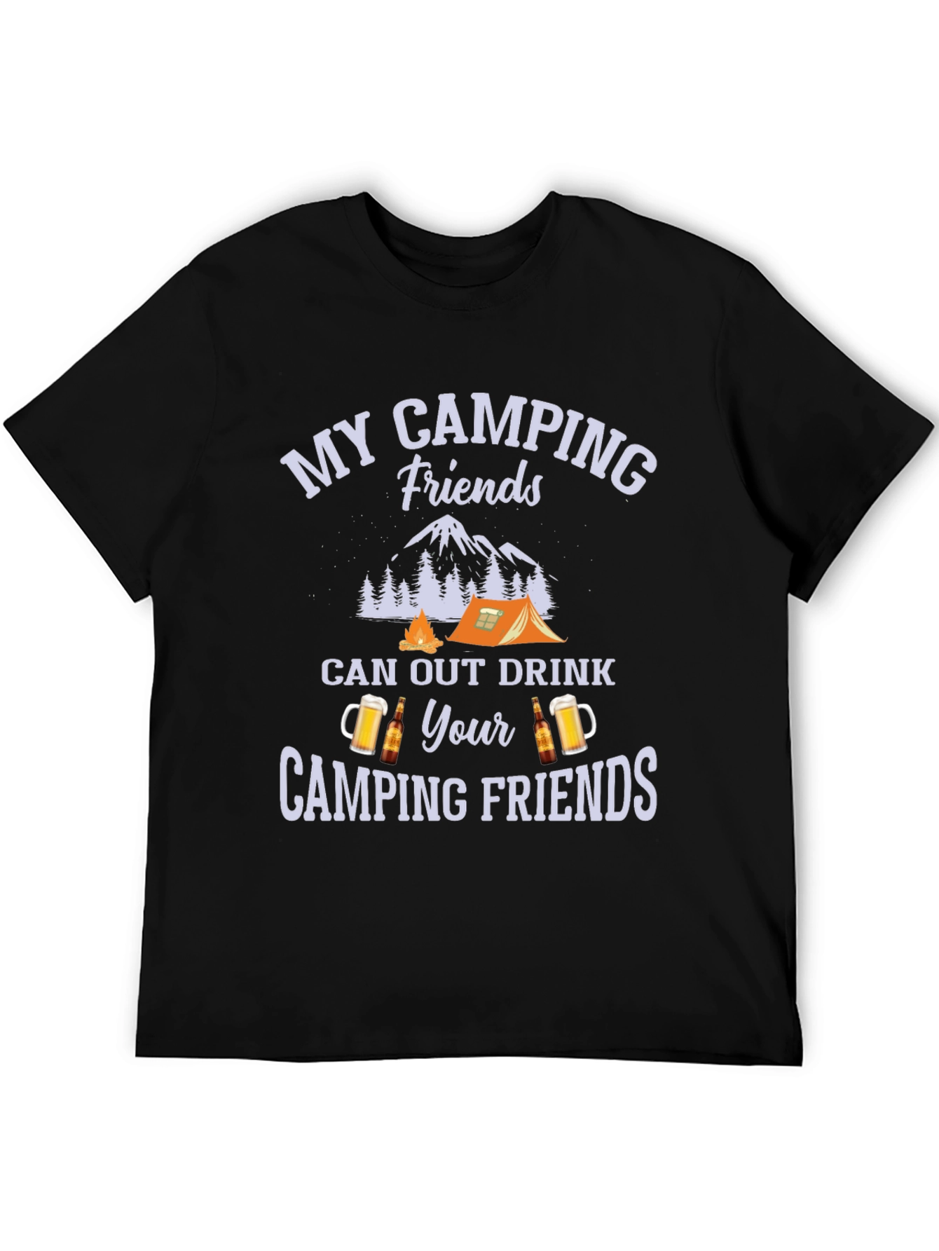 Camping Friends Graphic Tee