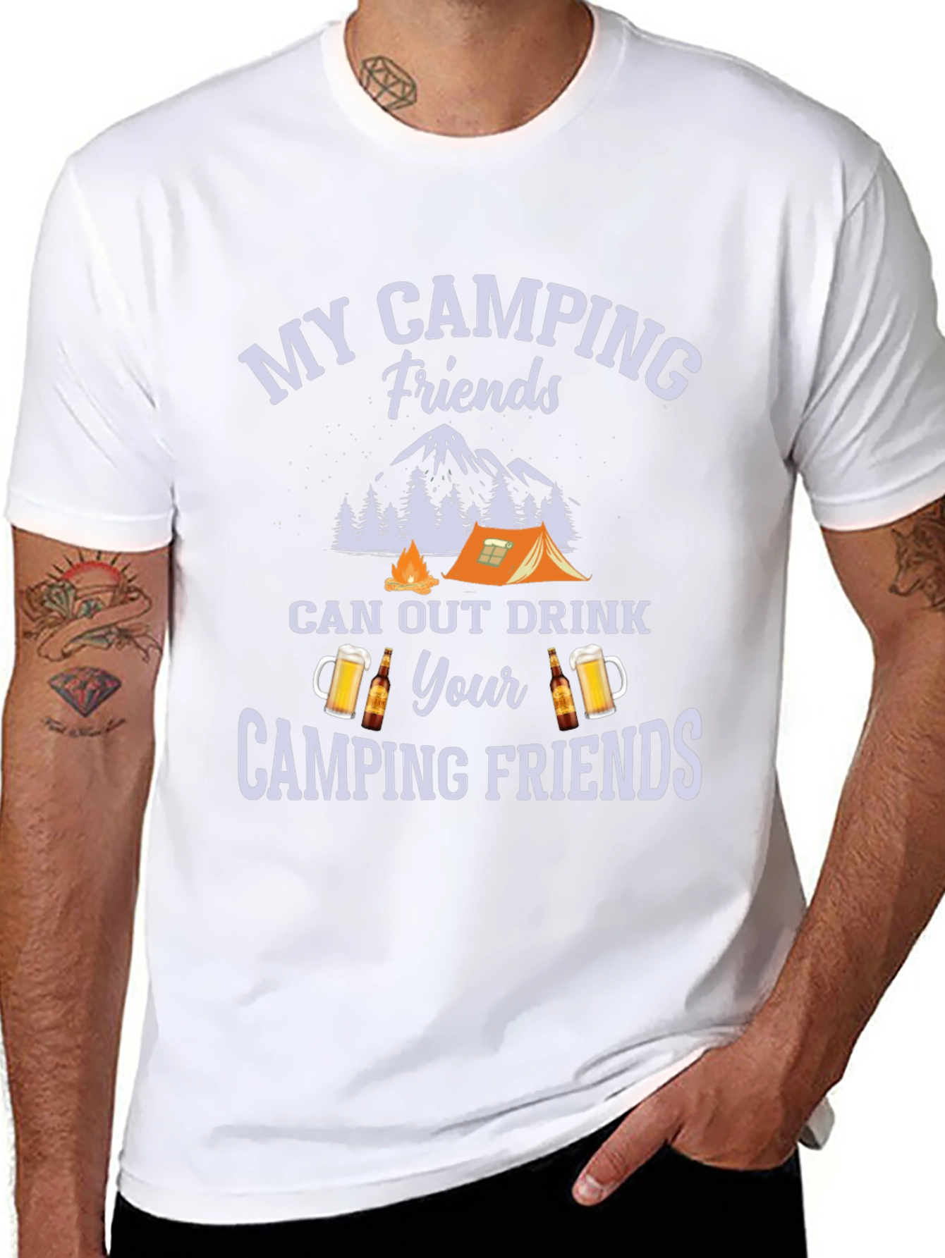 Camping Friends Graphic Tee