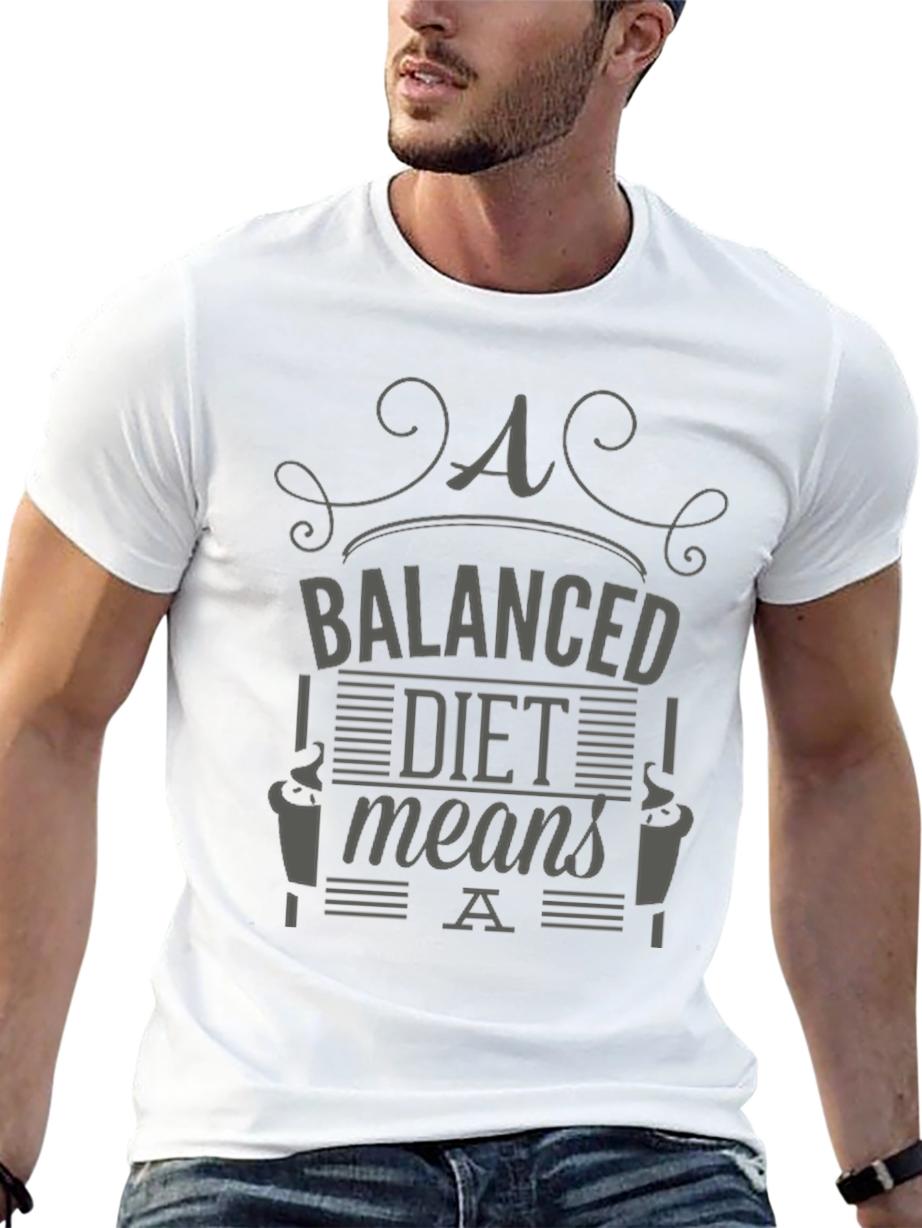 Balanced Diet Funny T-Shirt