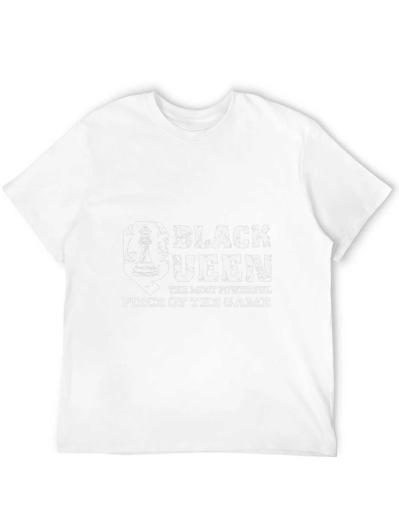 Black Queen Chess Piece Graphic T-Shirt
