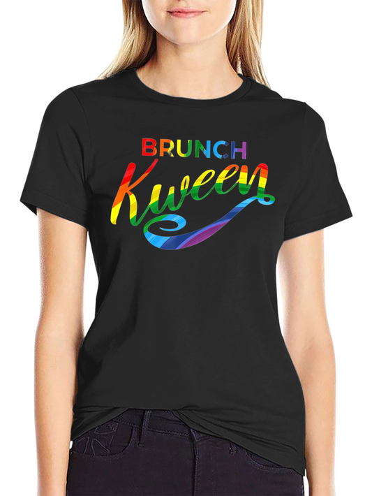 Brunch Kween Pride T-Shirt - Rainbow Graphic Tee