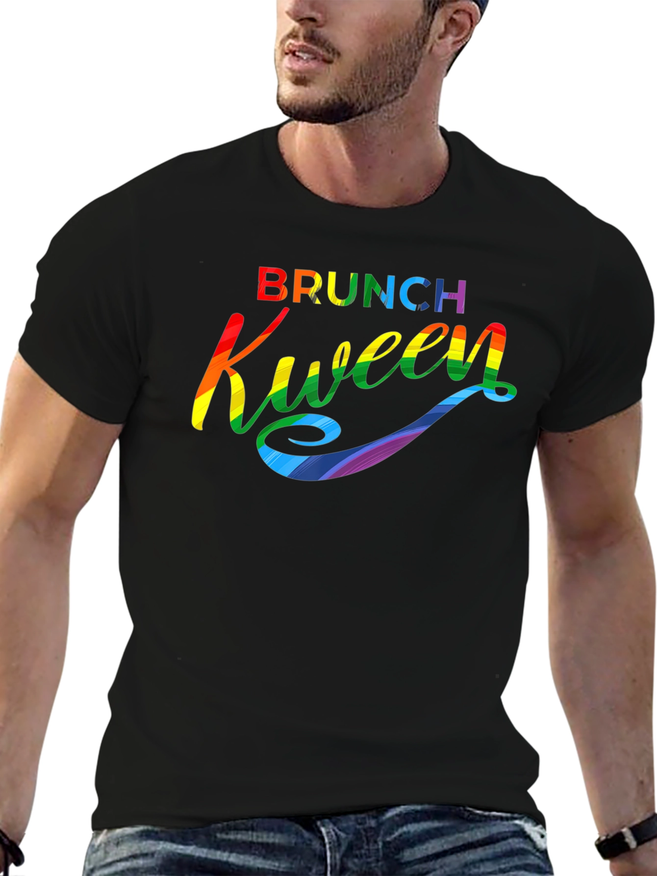 Brunch Kween Pride T-Shirt - Rainbow Graphic Tee