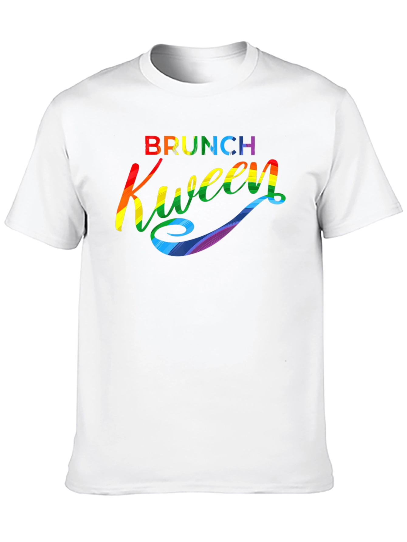 Brunch Kween Pride T-Shirt - Rainbow Graphic Tee