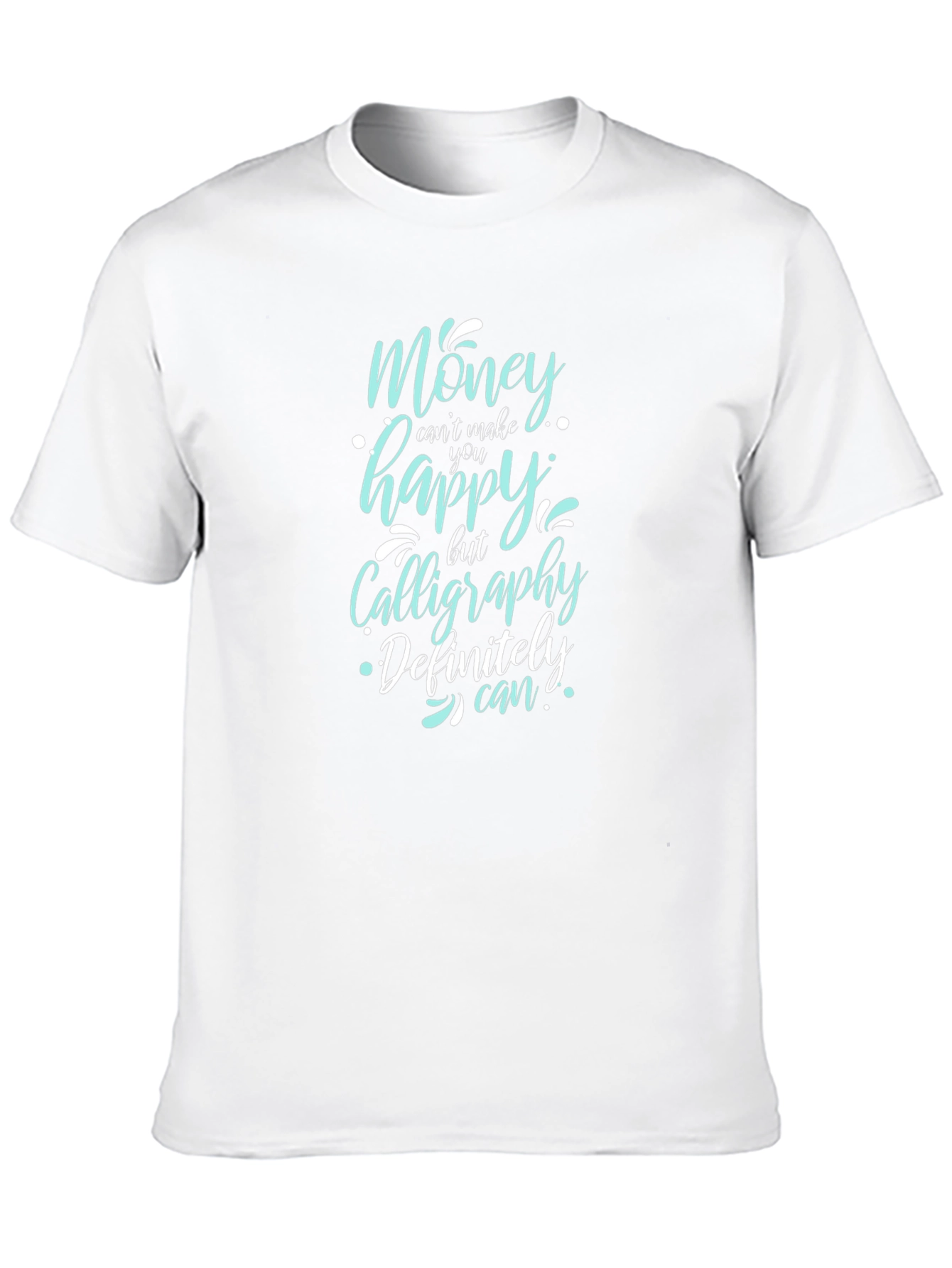 Calligraphy Can Tee - Funny Graphic Print Shirt