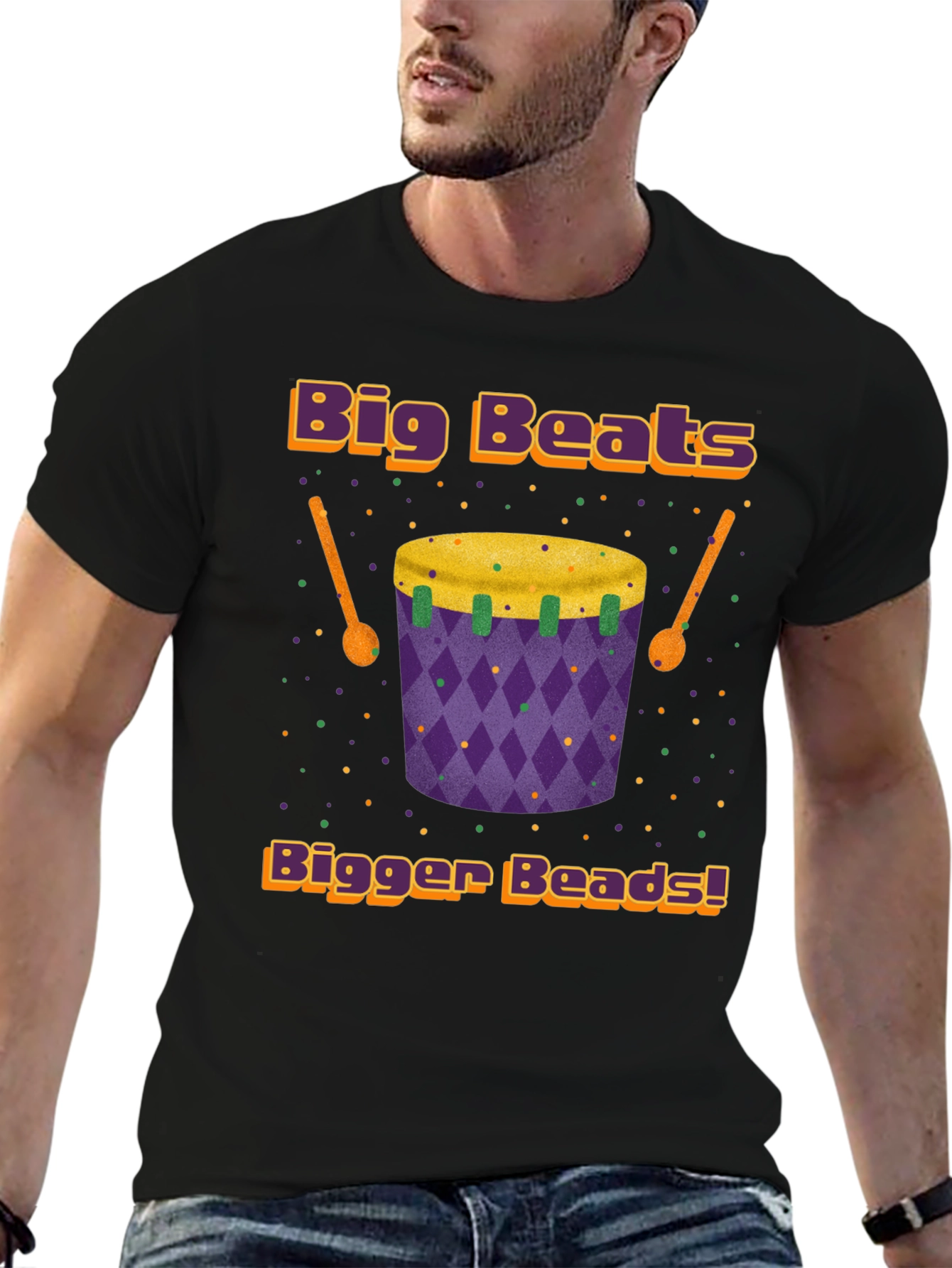 Big Beats Bigger Beads Graphic T-Shirt