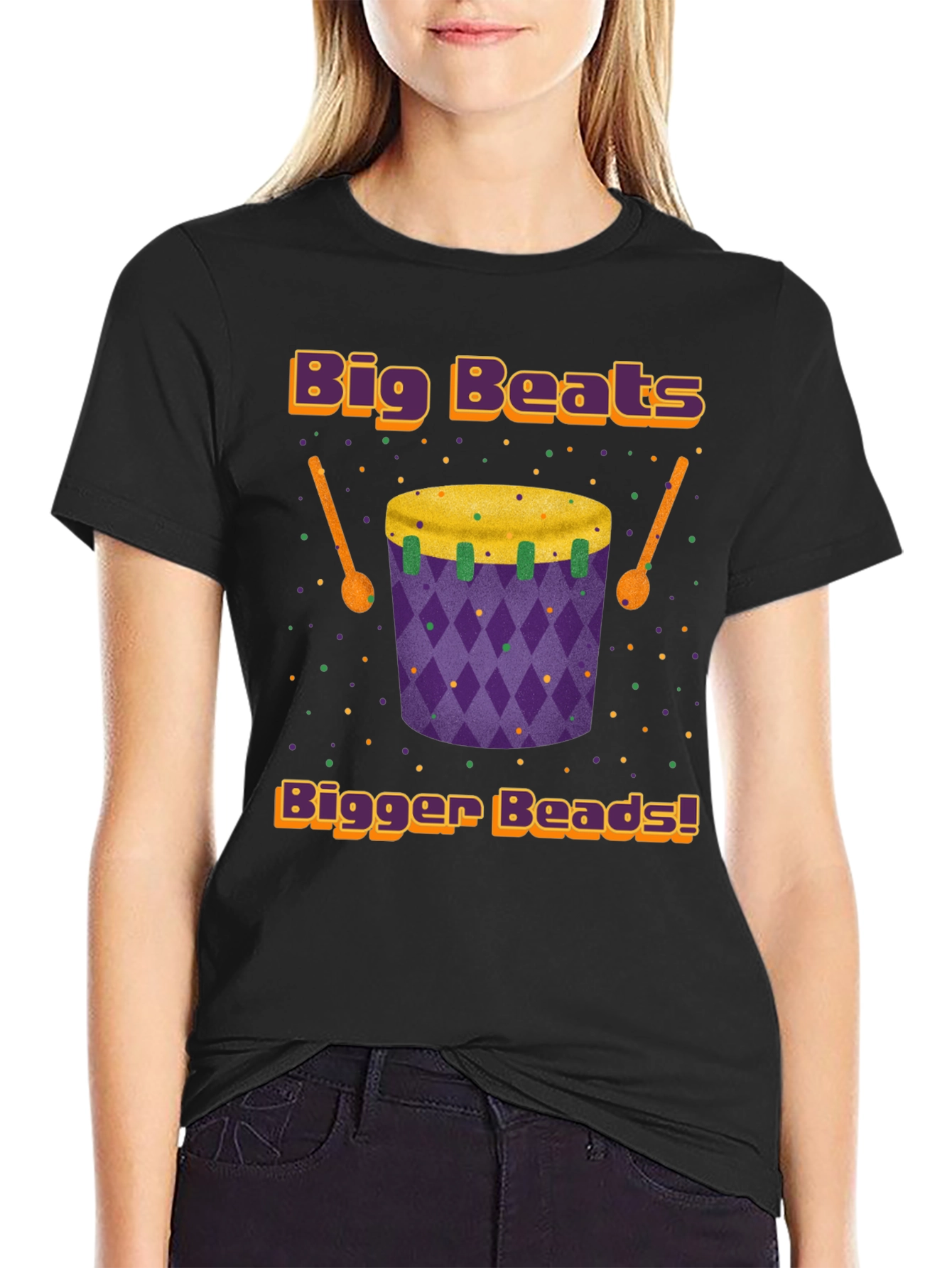 Big Beats Bigger Beads Graphic T-Shirt