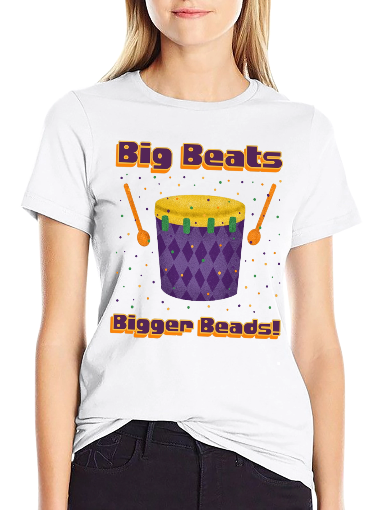 Big Beats Bigger Beads Graphic T-Shirt