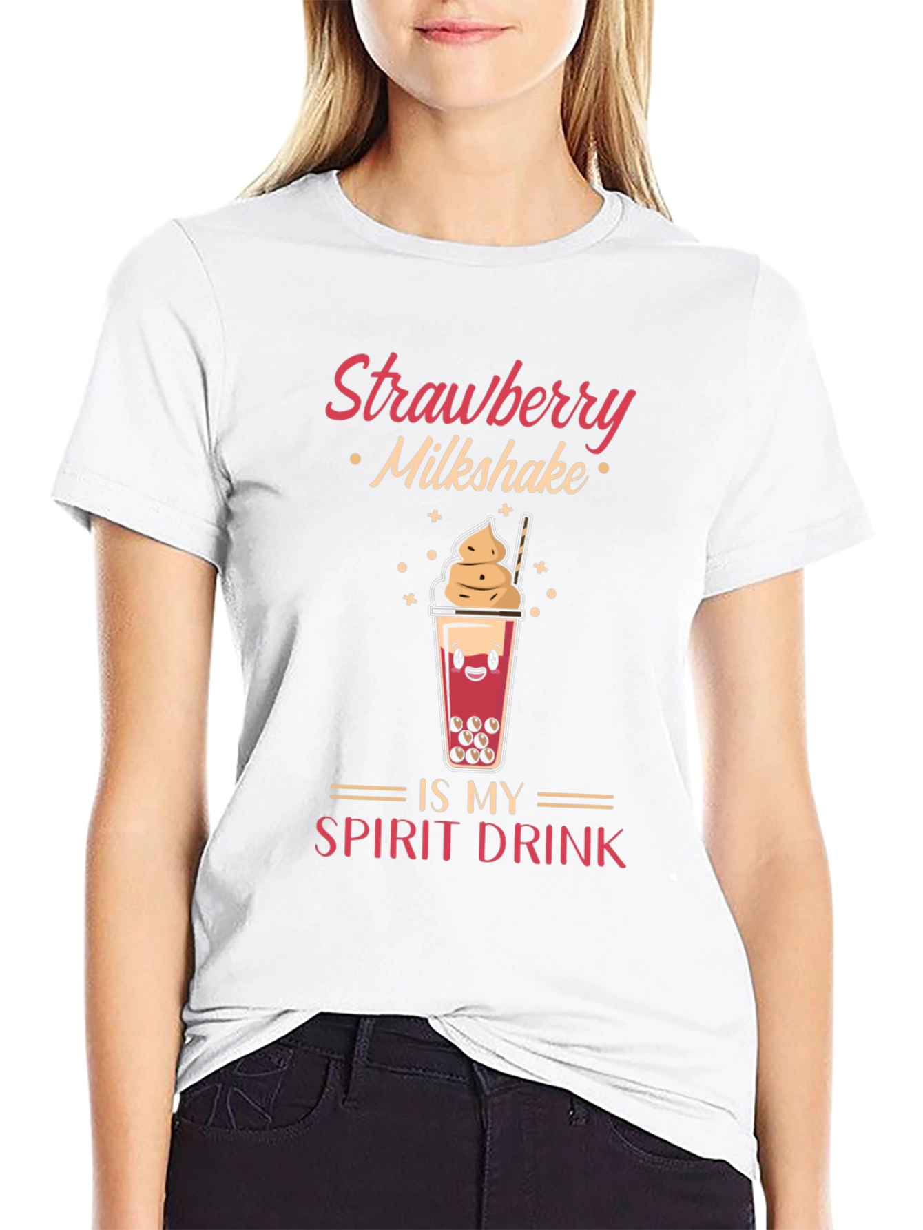 Strawberry Milkshake Spirit Drink T-Shirt