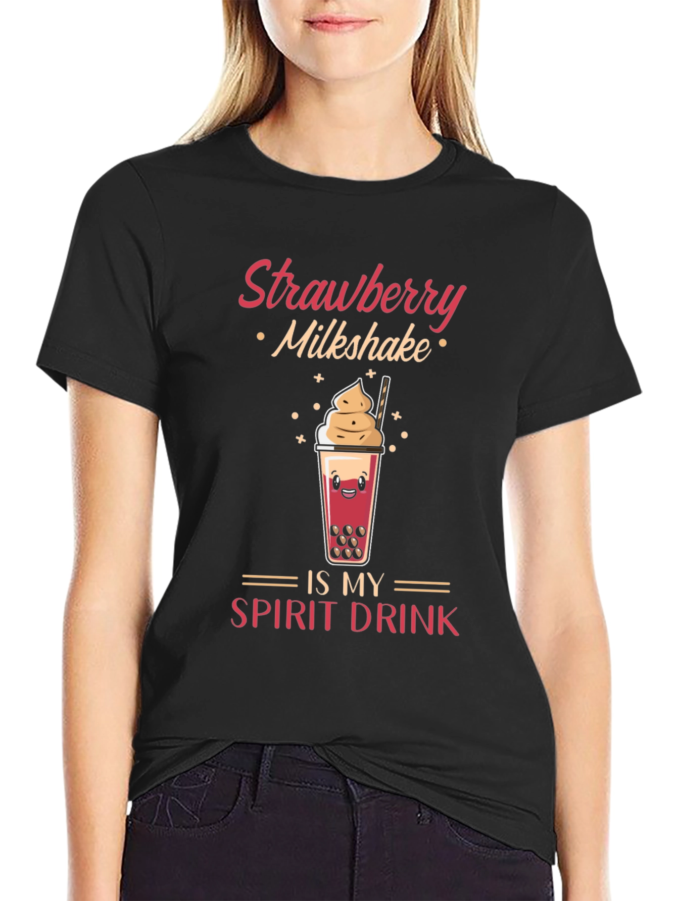 Strawberry Milkshake Spirit Drink T-Shirt