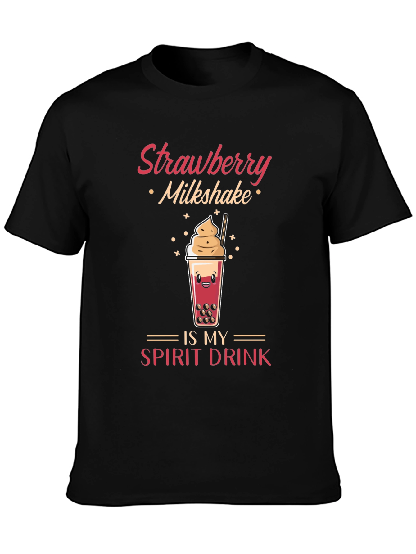 Strawberry Milkshake Spirit Drink T-Shirt