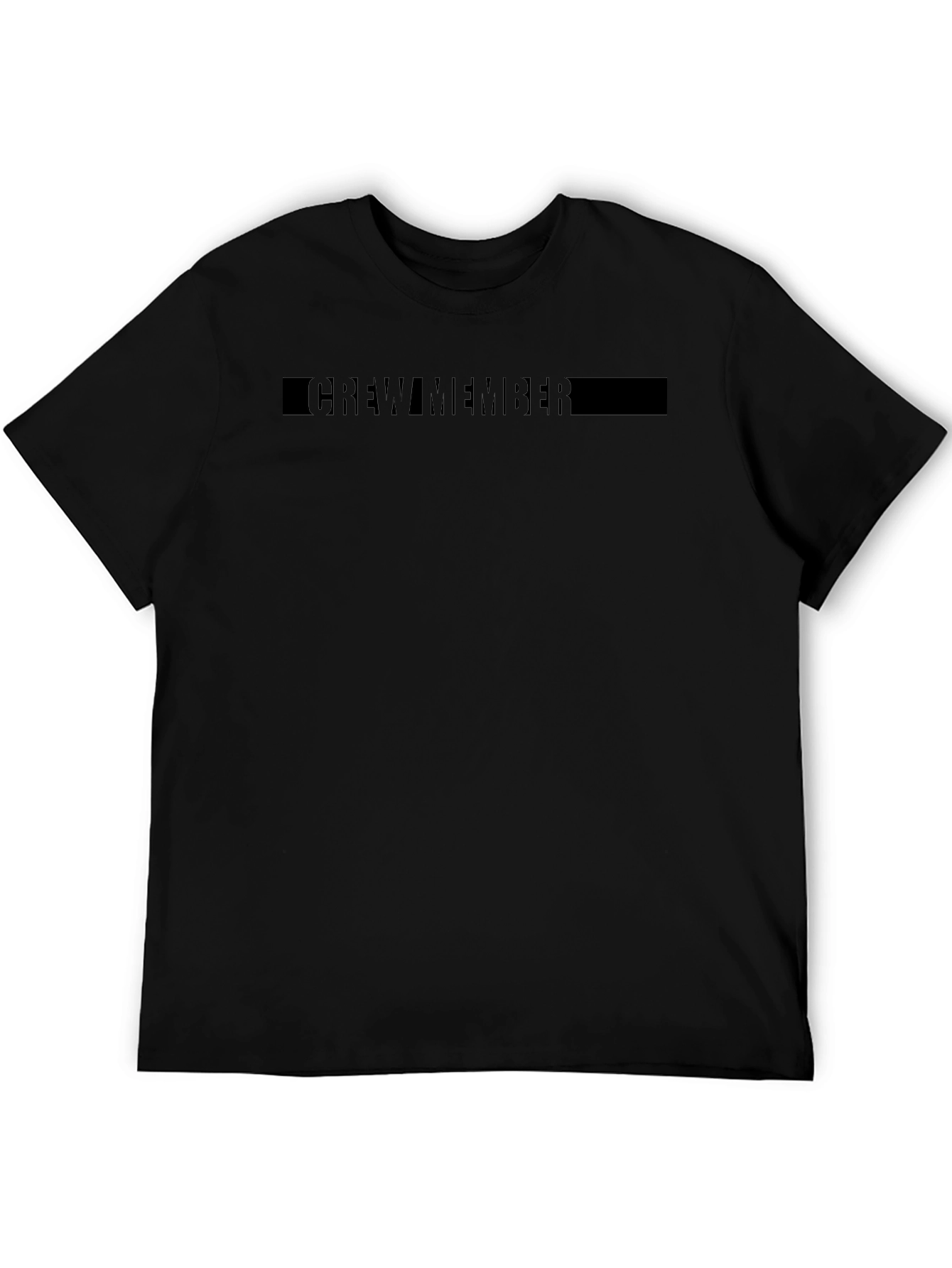 Crew Member Black Graphic Tee