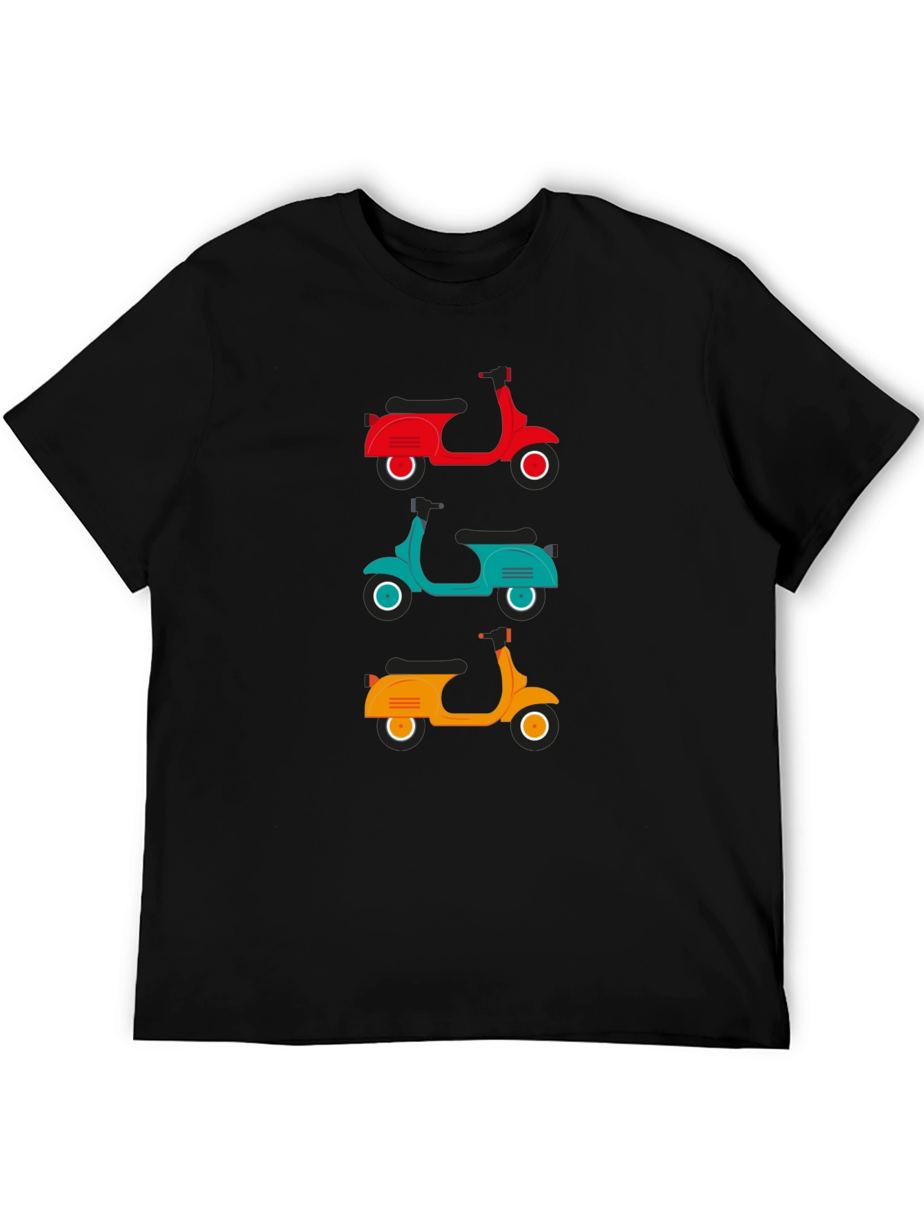 Retro Scooter T-Shirt - Fun Graphic Tee