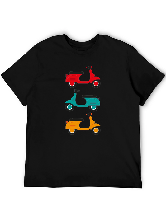 Retro Scooter T-Shirt - Fun Graphic Tee
