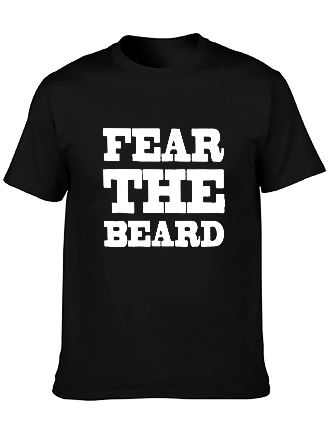 Fear the Beard Graphic Tee - Classic Black Cotton