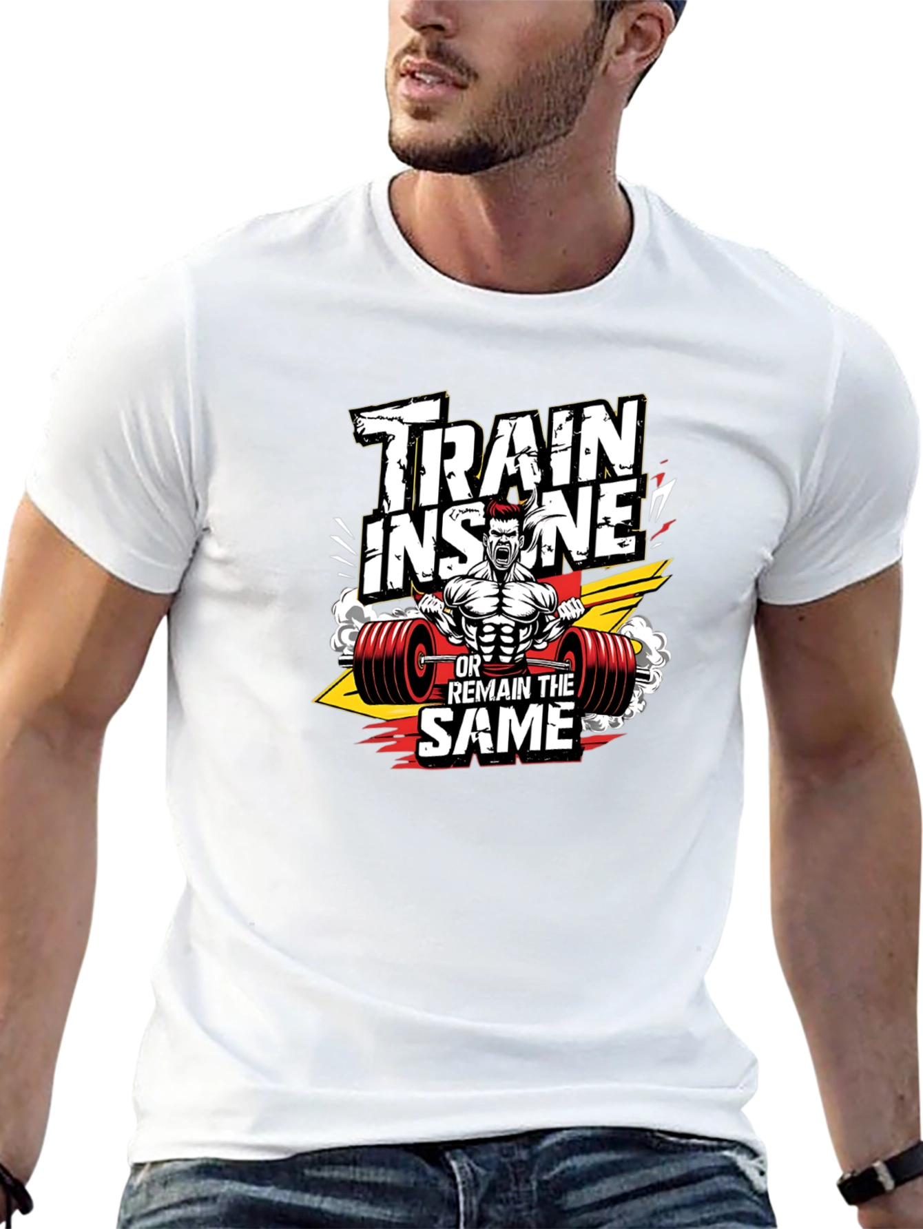 Train Insane Mens Graphic T-Shirt - Fitness Apparel