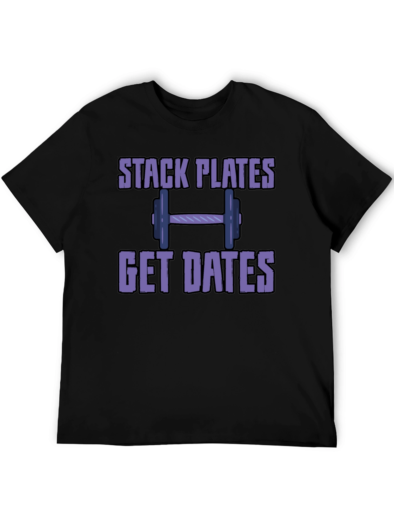 Stack Plates Get Dates Graphic T-Shirt