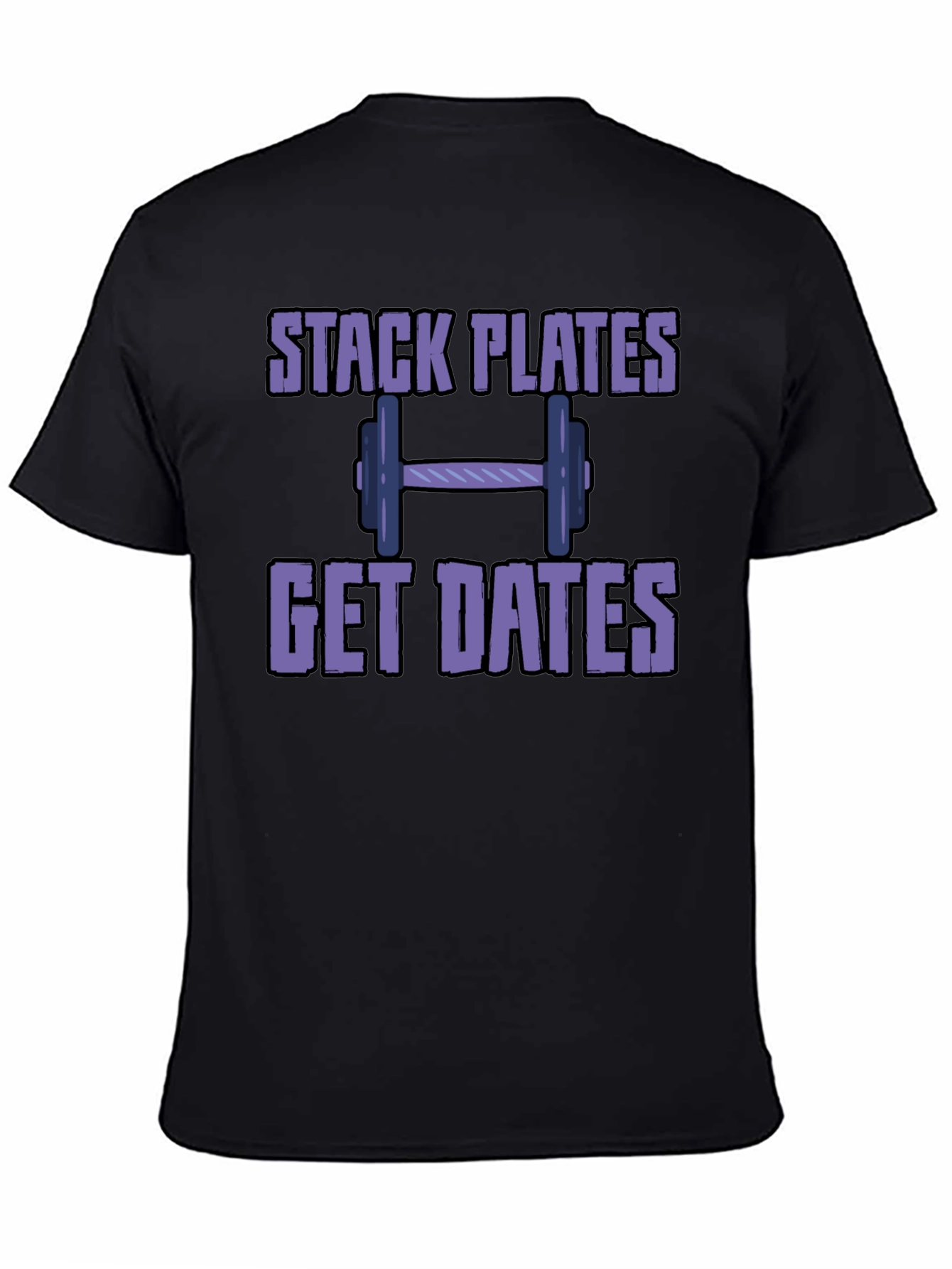 Stack Plates Get Dates Graphic T-Shirt