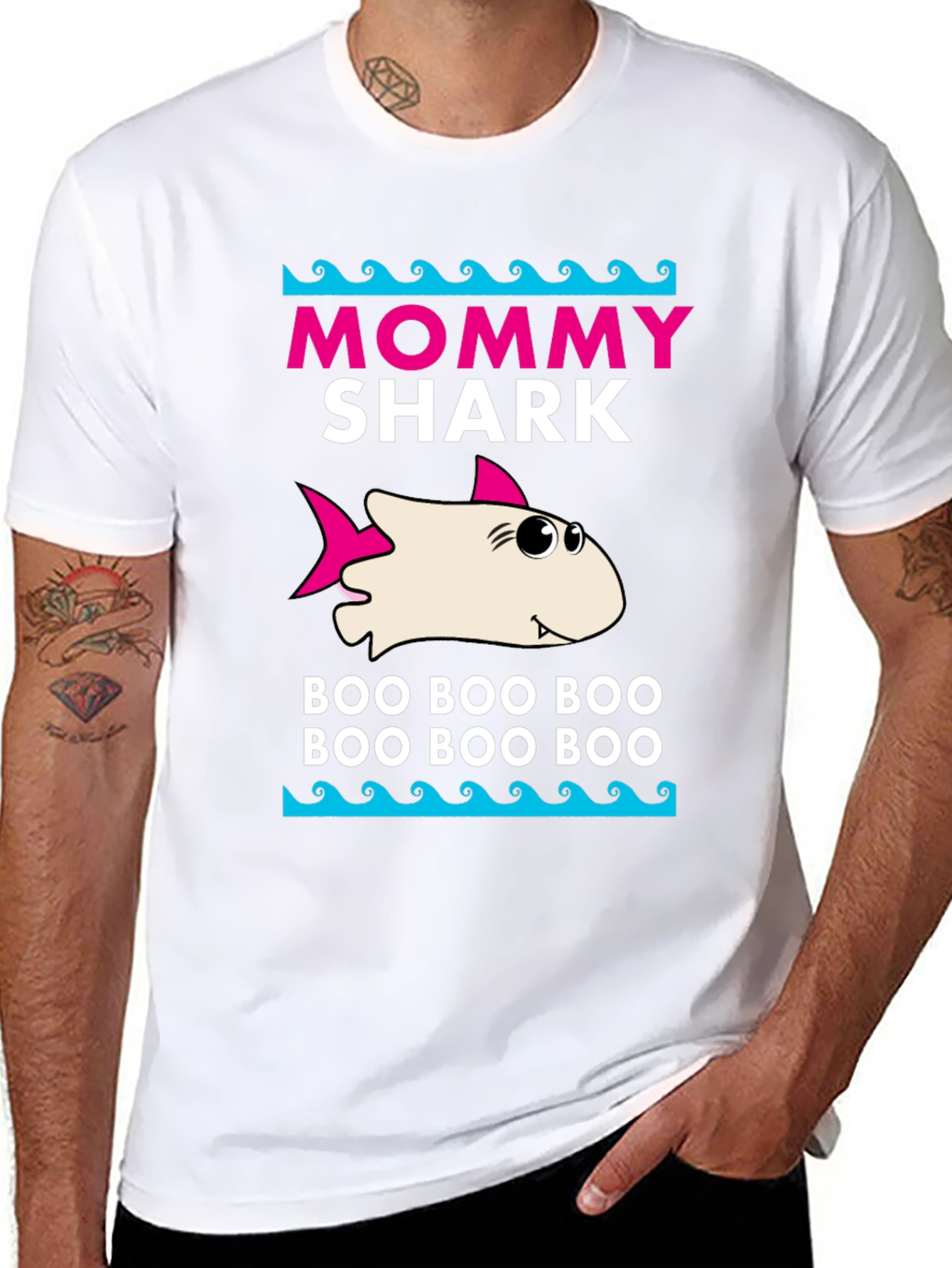 Mommy Shark T-Shirt - Boo Boo Boo Design
